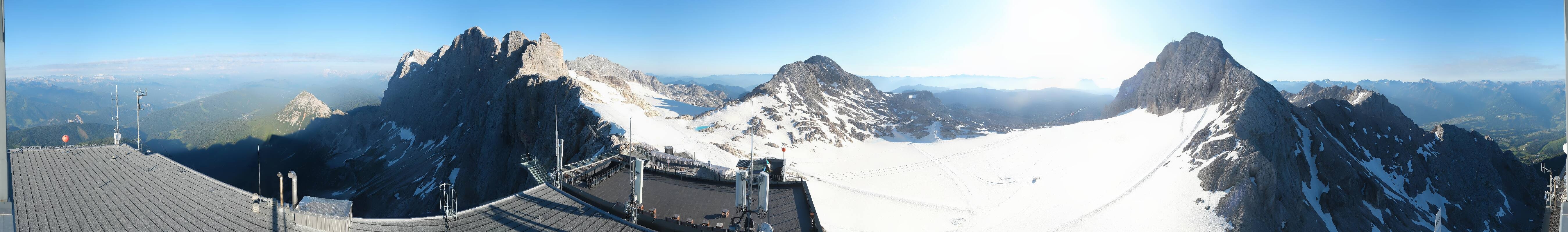 Archiv Foto Webcam Dachstein Gletscher: Panoramablick von der Bergstation