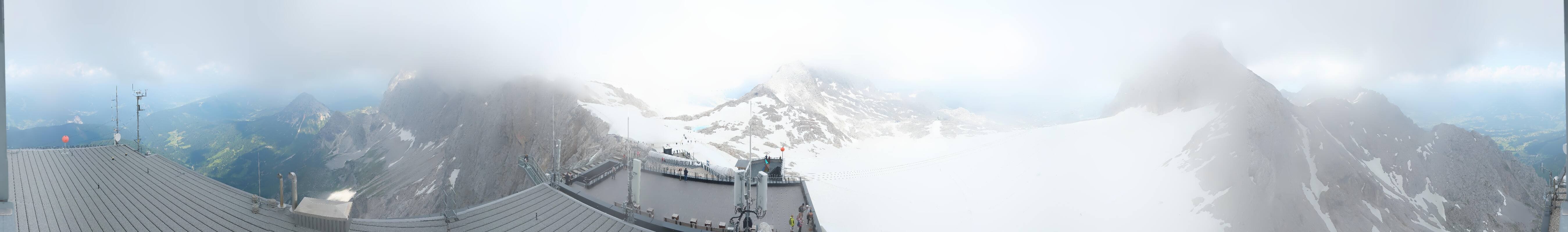 Archiv Foto Webcam Dachstein Gletscher: Panoramablick von der Bergstation