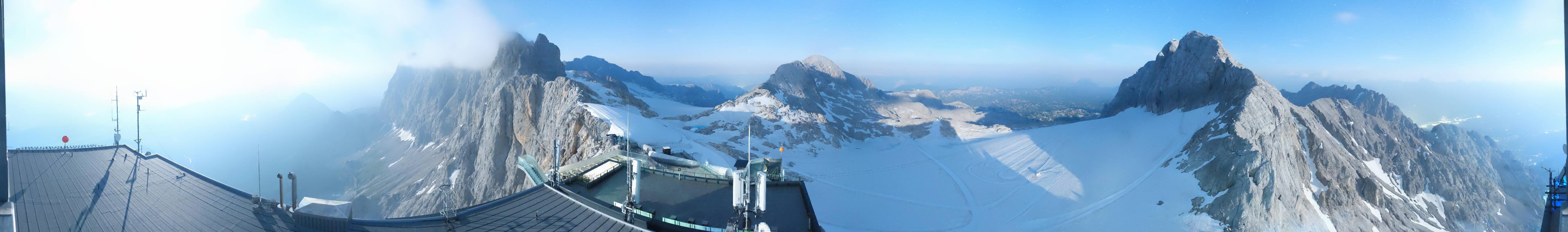 Archiv Foto Webcam Dachstein Gletscher: Panoramablick von der Bergstation