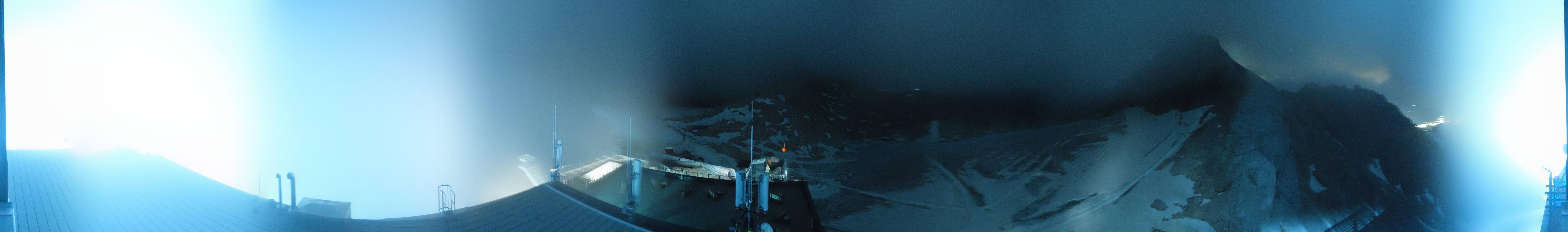Archiv Foto Webcam Dachstein Gletscher: Panoramablick von der Bergstation