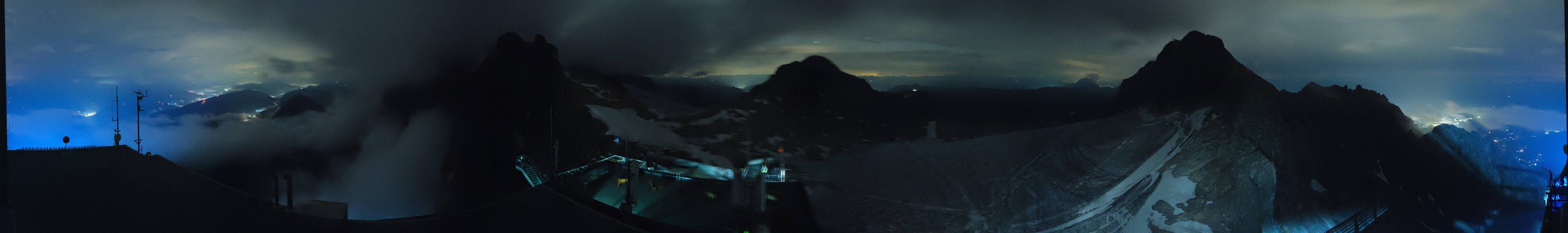Archived image Panoramic webcam view at the Dachstein Glacier