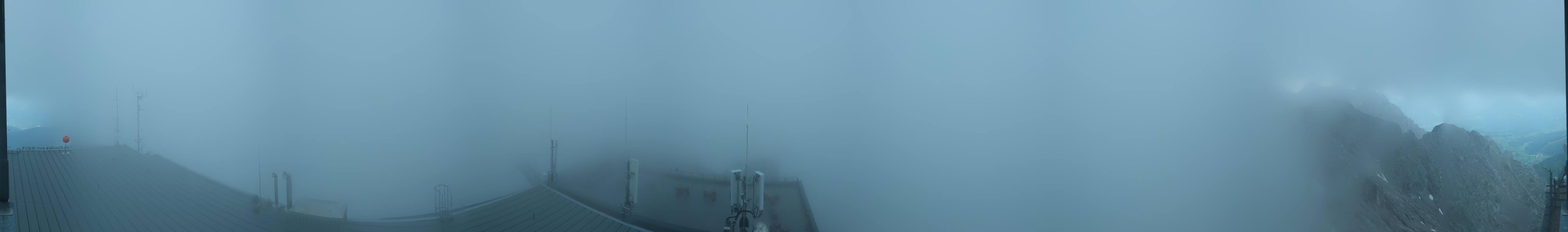 Archiv Foto Webcam Dachstein Gletscher: Panoramablick von der Bergstation