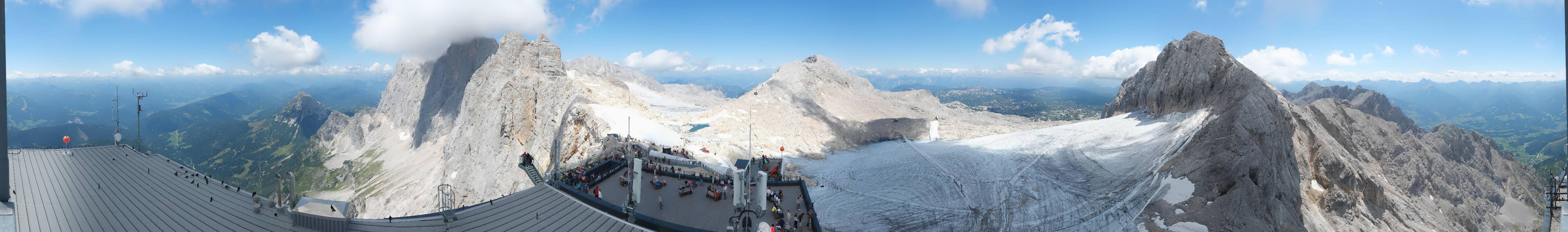 Archived image Panoramic webcam view at the Dachstein Glacier