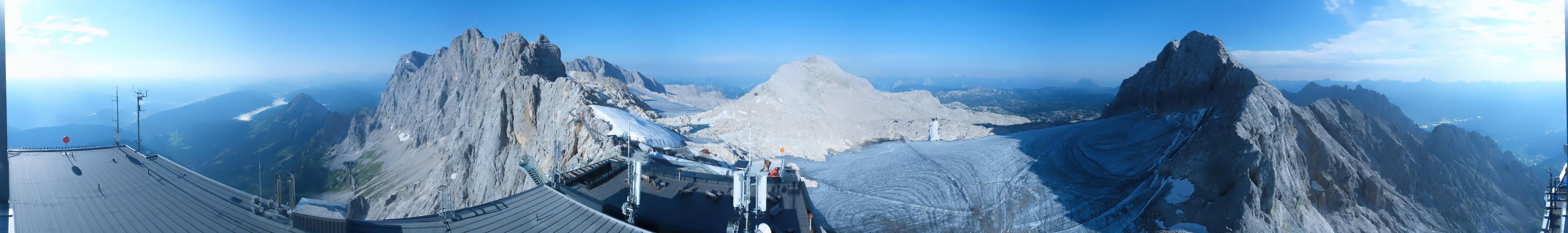 Archiv Foto Webcam Dachstein Gletscher: Panoramablick von der Bergstation