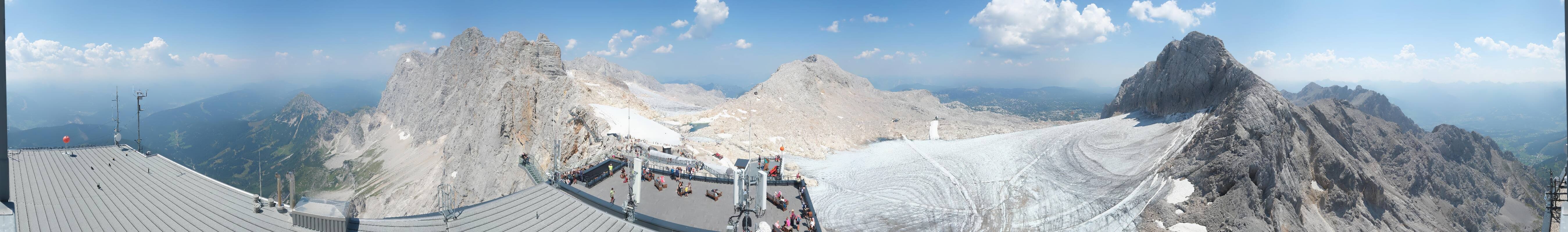 Archived image Panoramic webcam view at the Dachstein Glacier