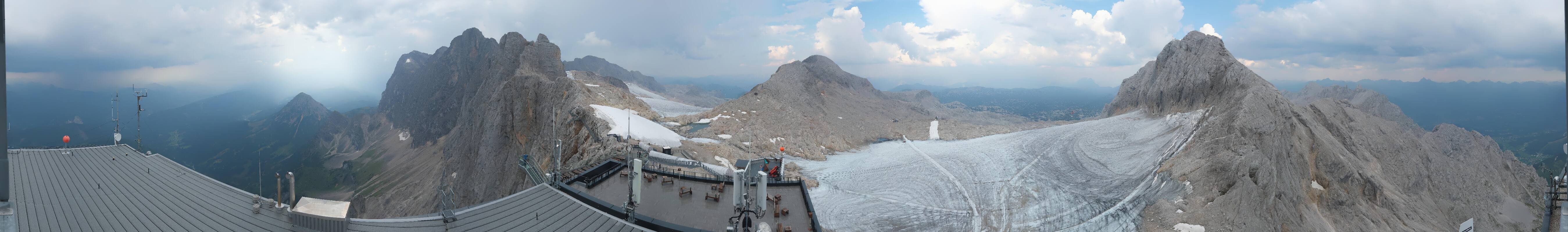 Archiv Foto Webcam Dachstein Gletscher: Panoramablick von der Bergstation