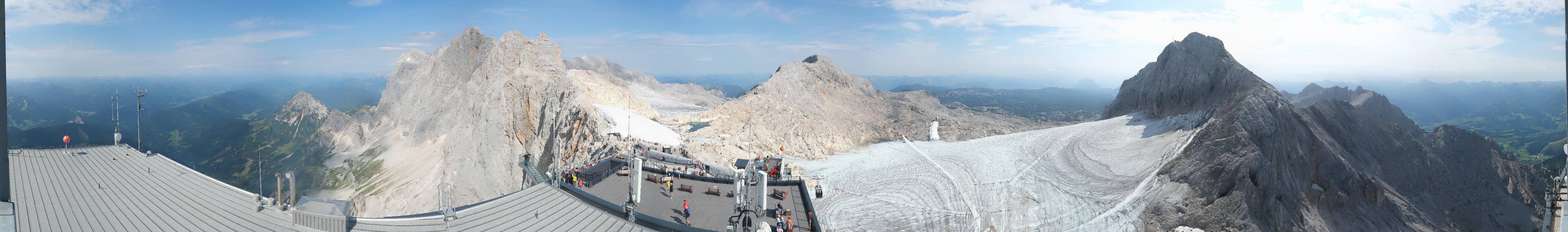 Archived image Panoramic webcam view at the Dachstein Glacier