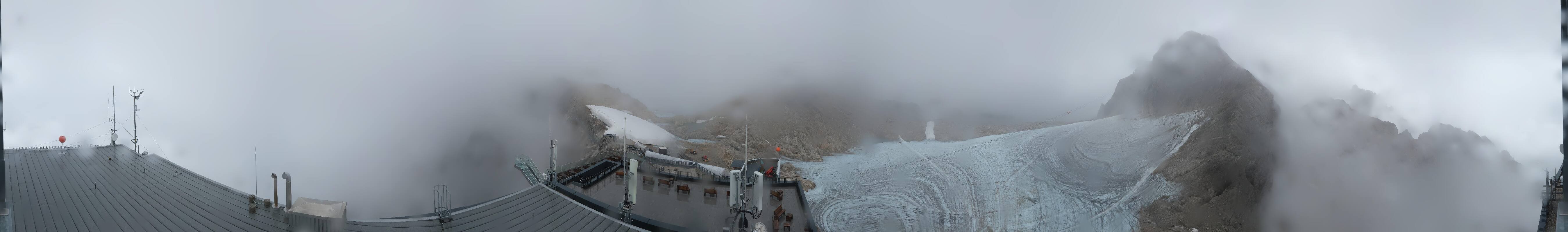 Archiv Foto Webcam Dachstein Gletscher: Panoramablick von der Bergstation