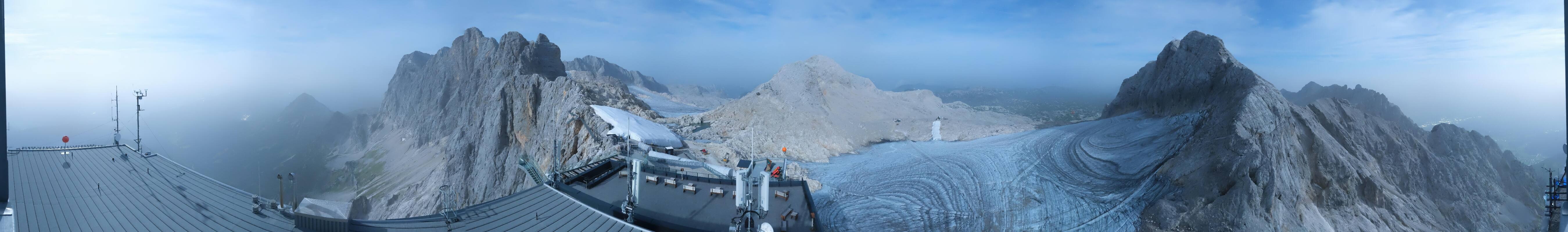 Archiv Foto Webcam Dachstein Gletscher: Panoramablick von der Bergstation