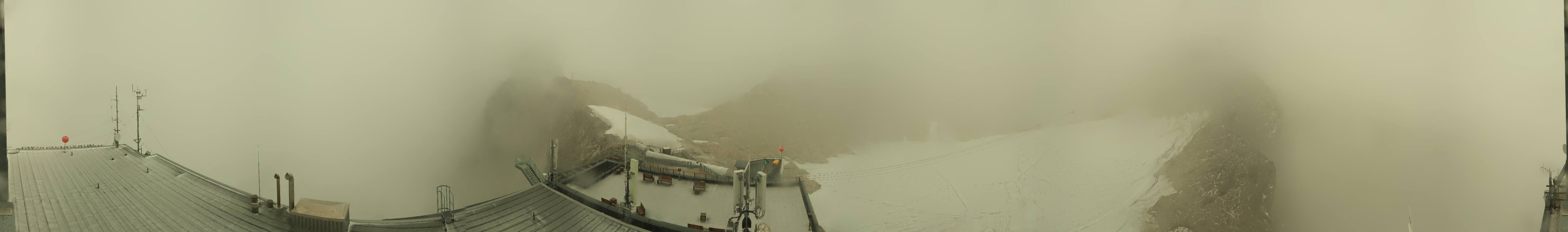 Archiv Foto Webcam Dachstein Gletscher: Panoramablick von der Bergstation