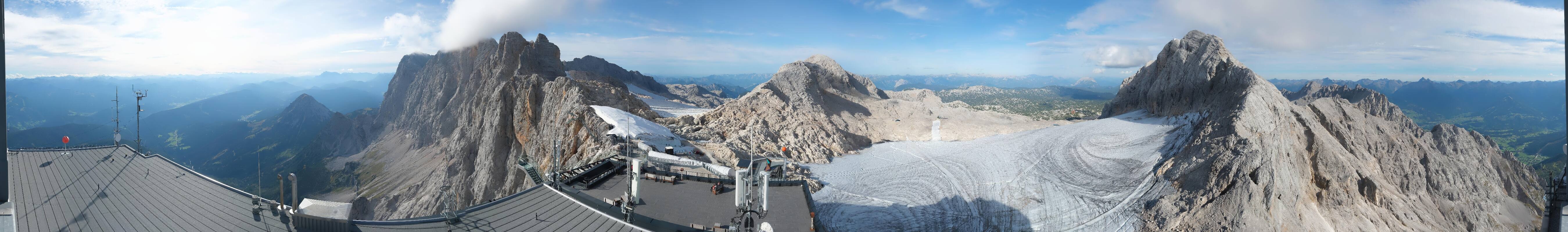 Archiv Foto Webcam Dachstein Gletscher: Panoramablick von der Bergstation