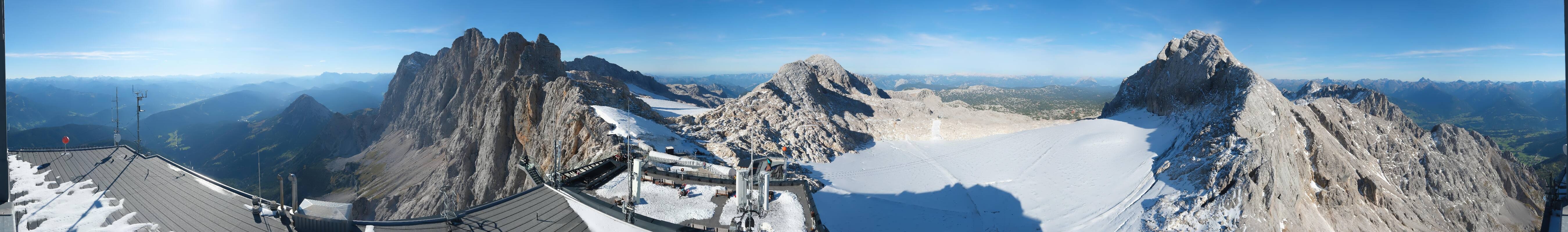 Archiv Foto Webcam Dachstein Gletscher: Panoramablick von der Bergstation