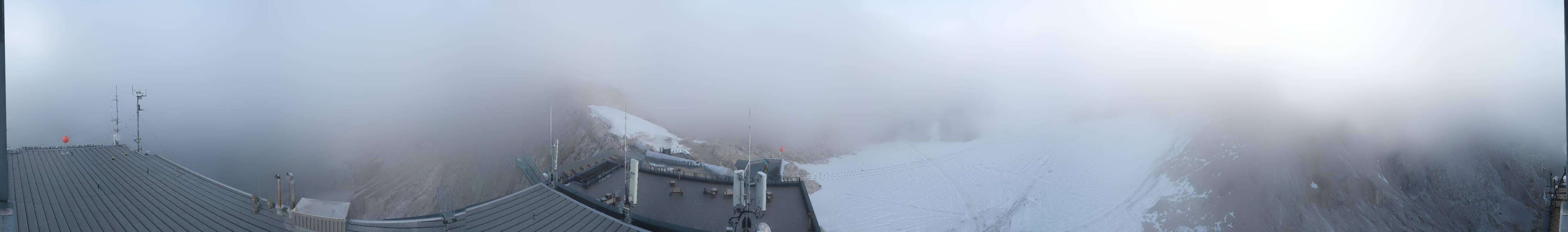 Archiv Foto Webcam Dachstein Gletscher: Panoramablick von der Bergstation