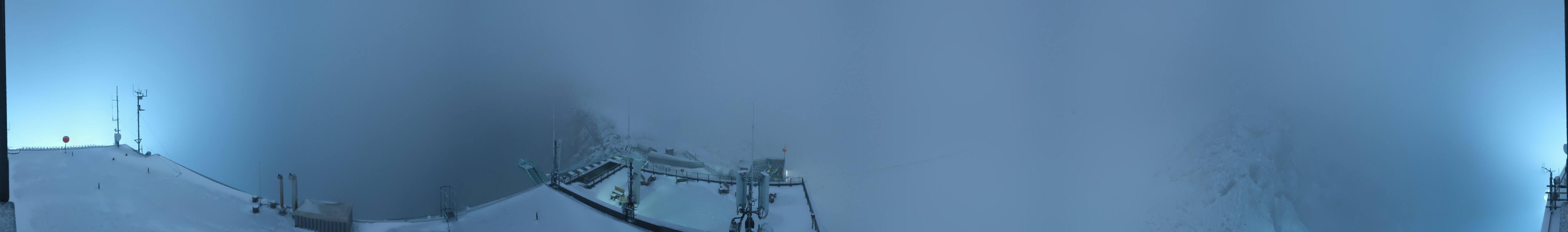 Archiv Foto Webcam Dachstein Gletscher: Panoramablick von der Bergstation