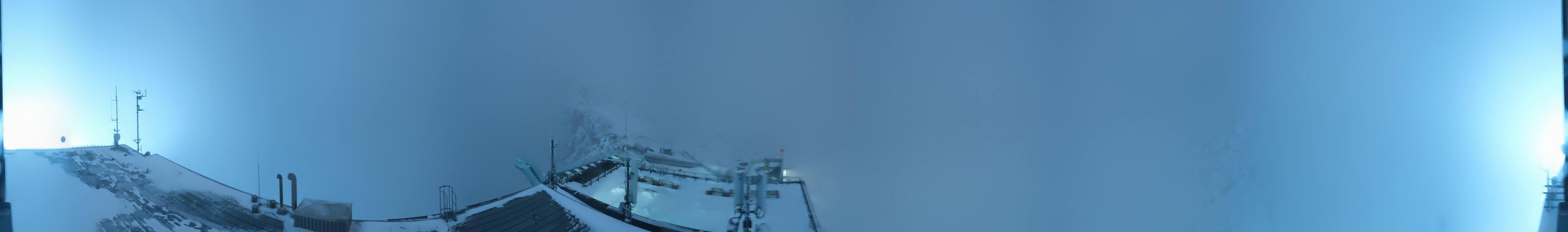 Archiv Foto Webcam Dachstein Gletscher: Panoramablick von der Bergstation