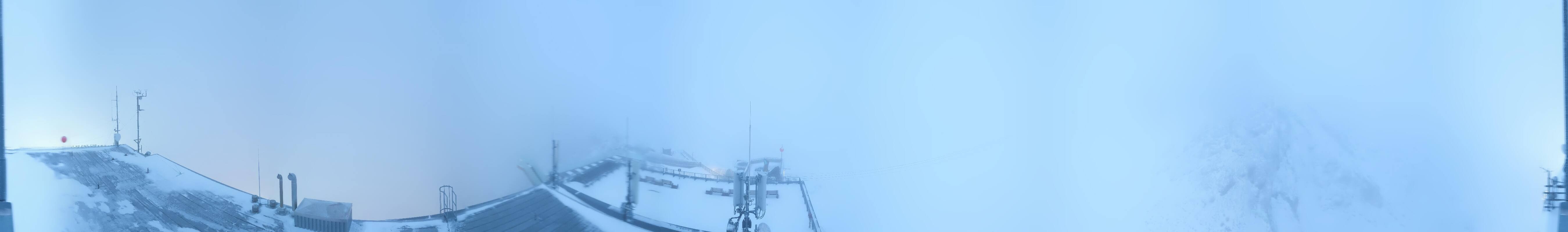 Archiv Foto Webcam Dachstein Gletscher: Panoramablick von der Bergstation