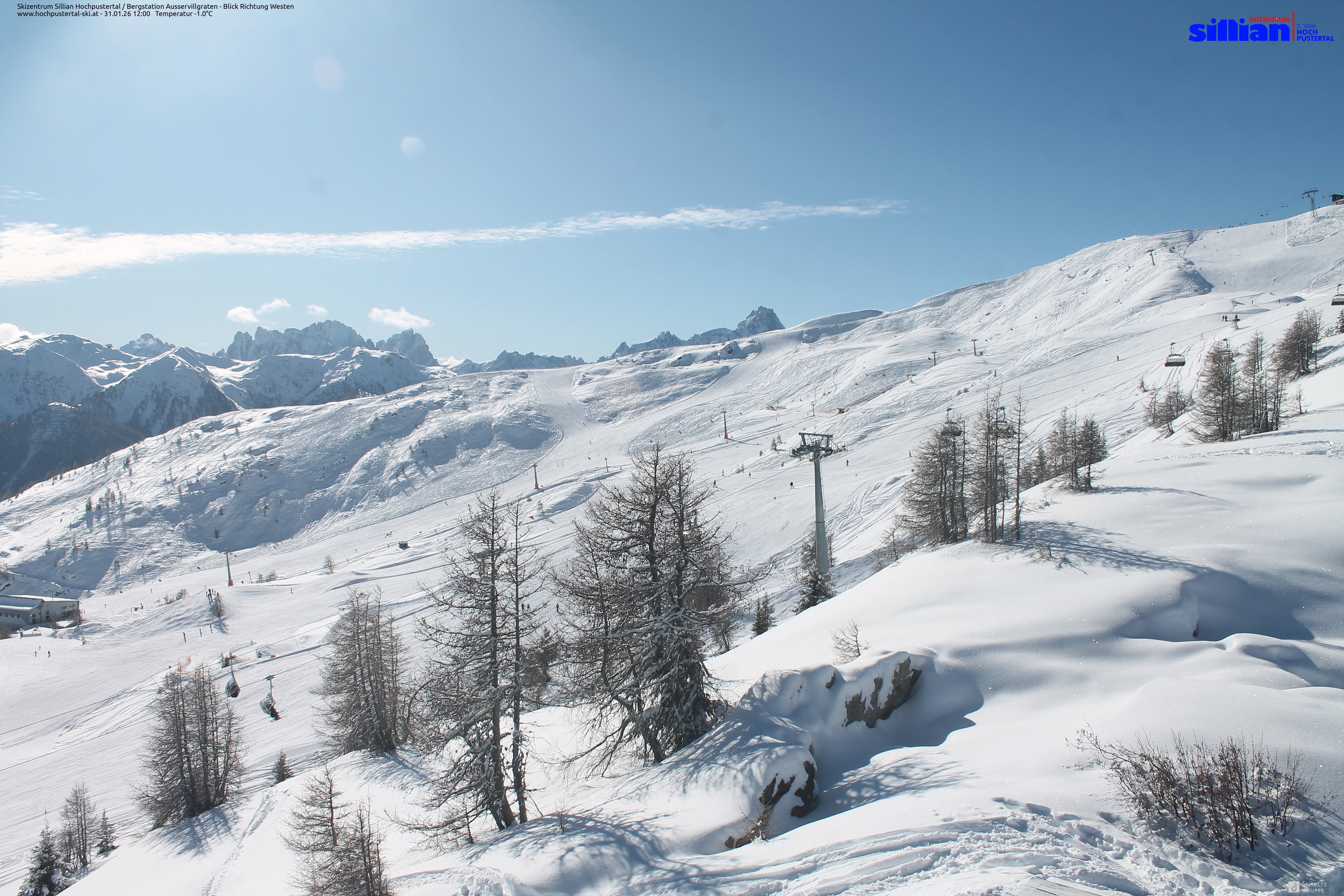 Archiv Foto Webcam Ausservillgraten im Thurntaler-Gebiet