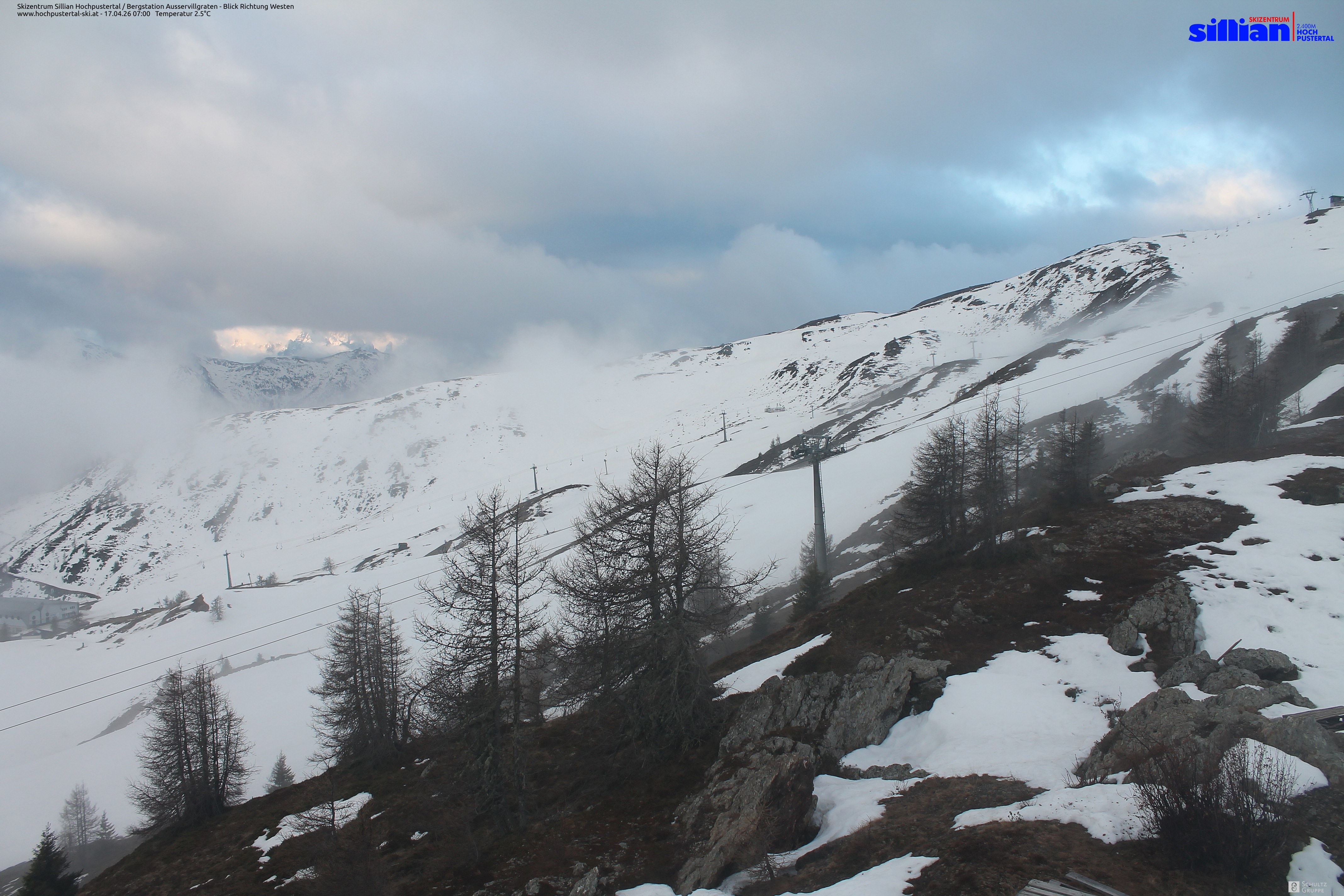 Archiv Foto Webcam Ausservillgraten im Thurntaler-Gebiet