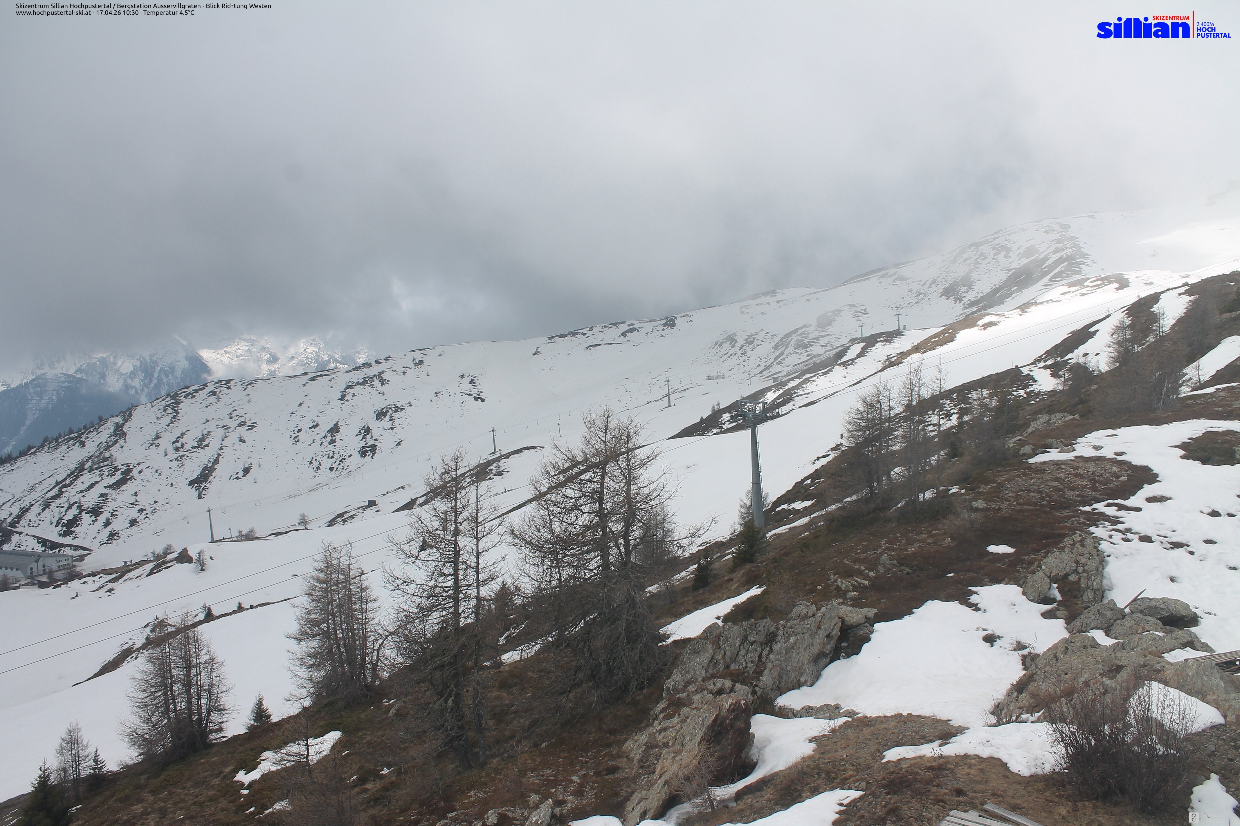 Archiv Foto Webcam Ausservillgraten im Thurntaler-Gebiet