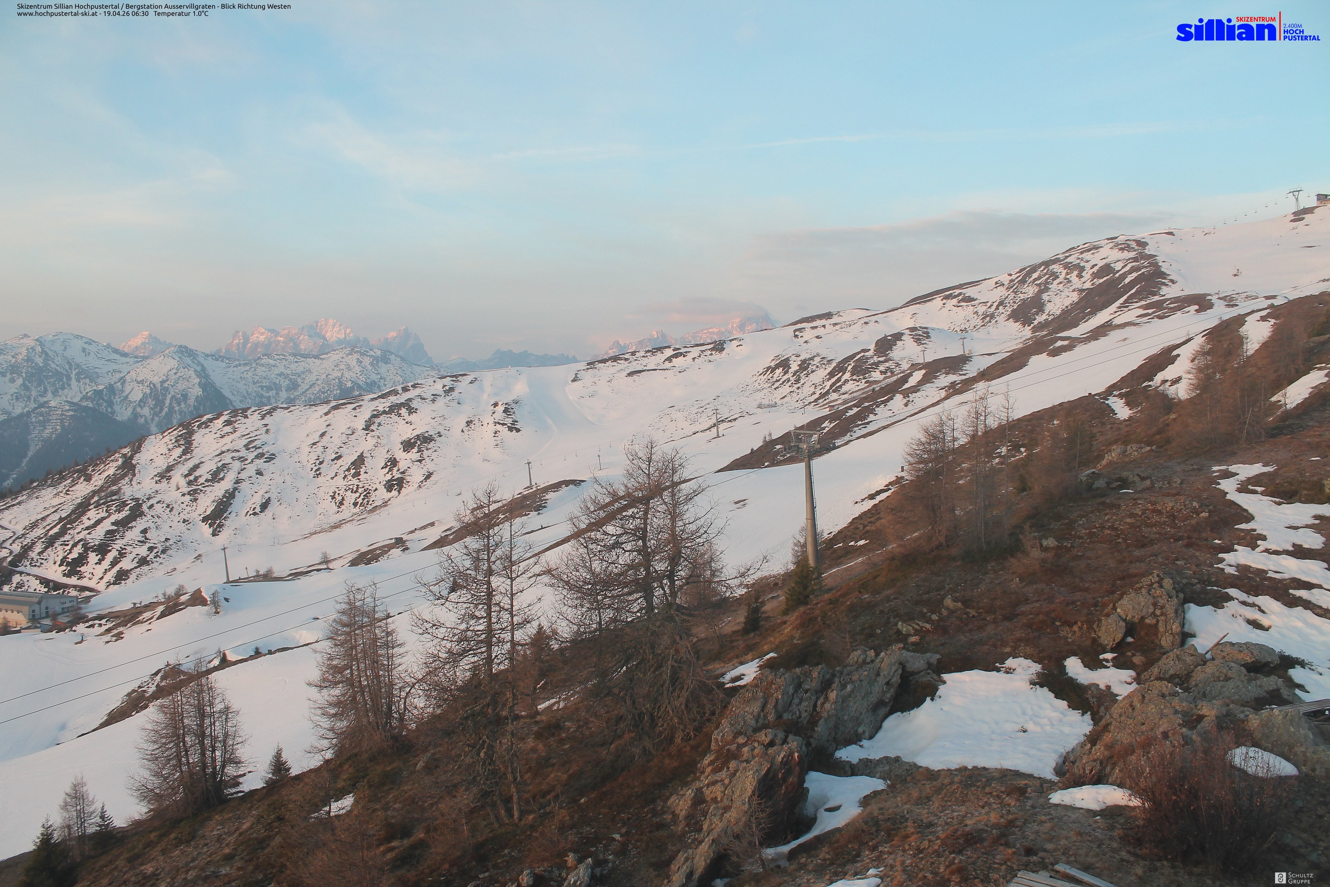 Archiv Foto Webcam Ausservillgraten im Thurntaler-Gebiet