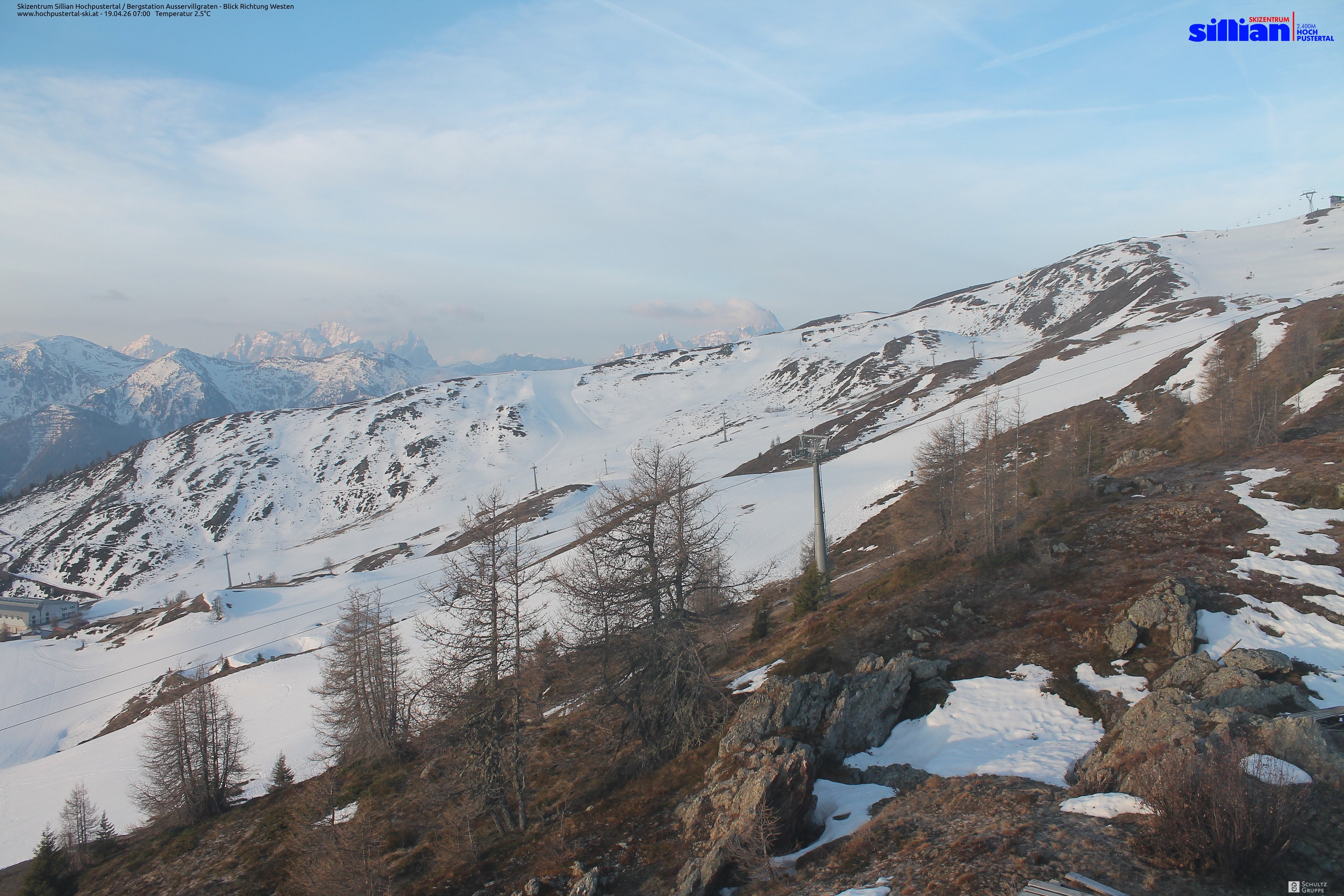 Archiv Foto Webcam Ausservillgraten im Thurntaler-Gebiet