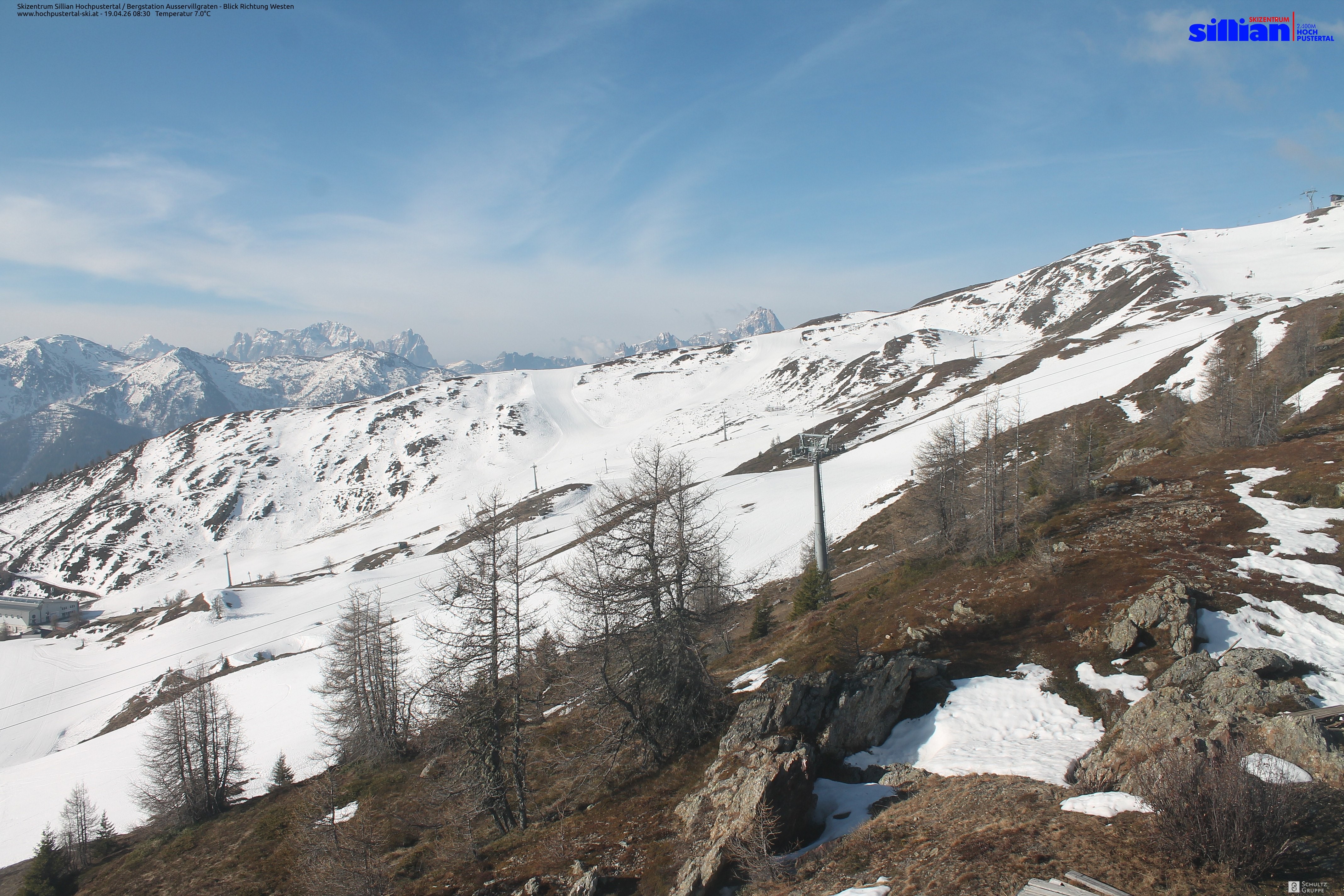 Archiv Foto Webcam Ausservillgraten im Thurntaler-Gebiet