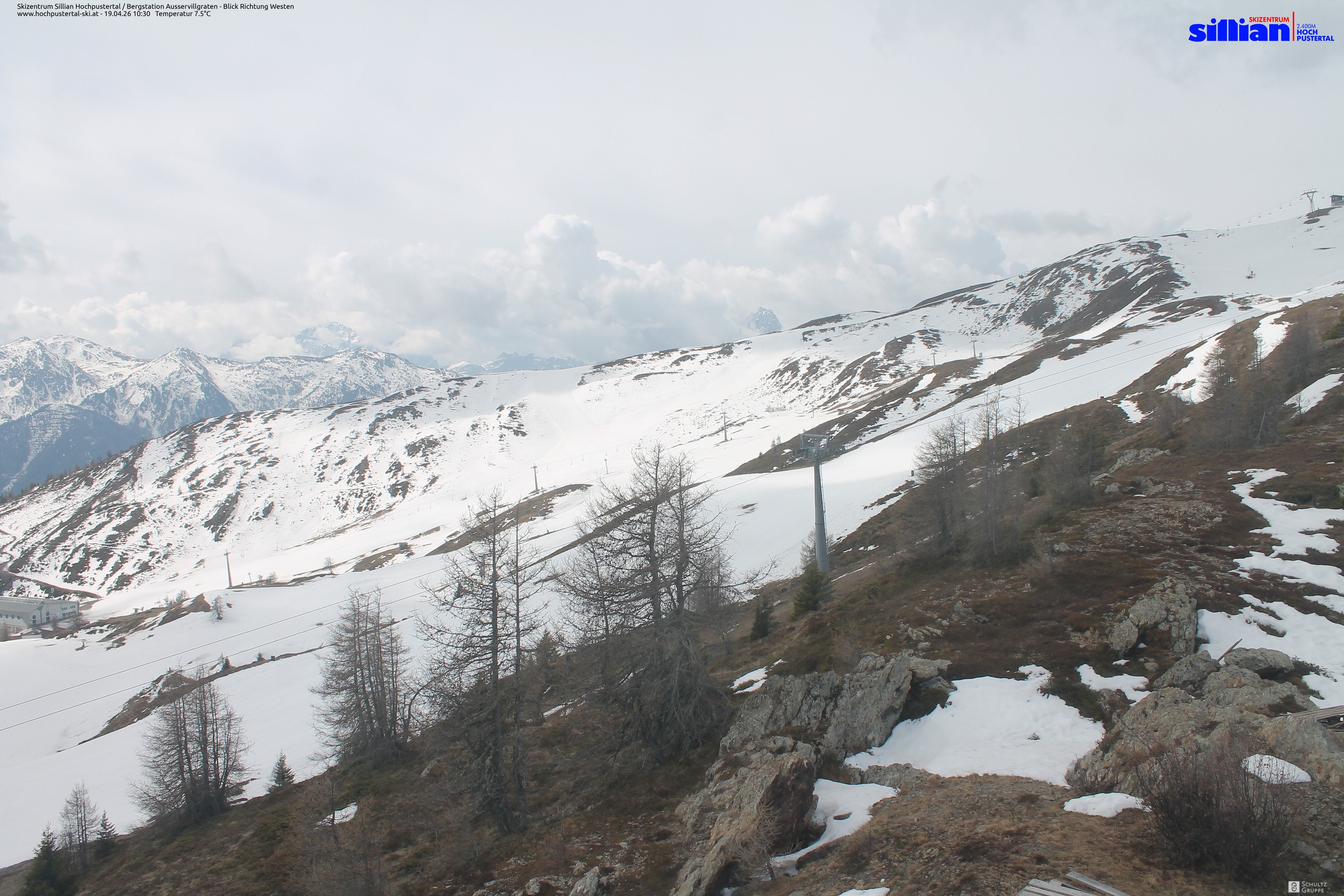 Archiv Foto Webcam Ausservillgraten im Thurntaler-Gebiet