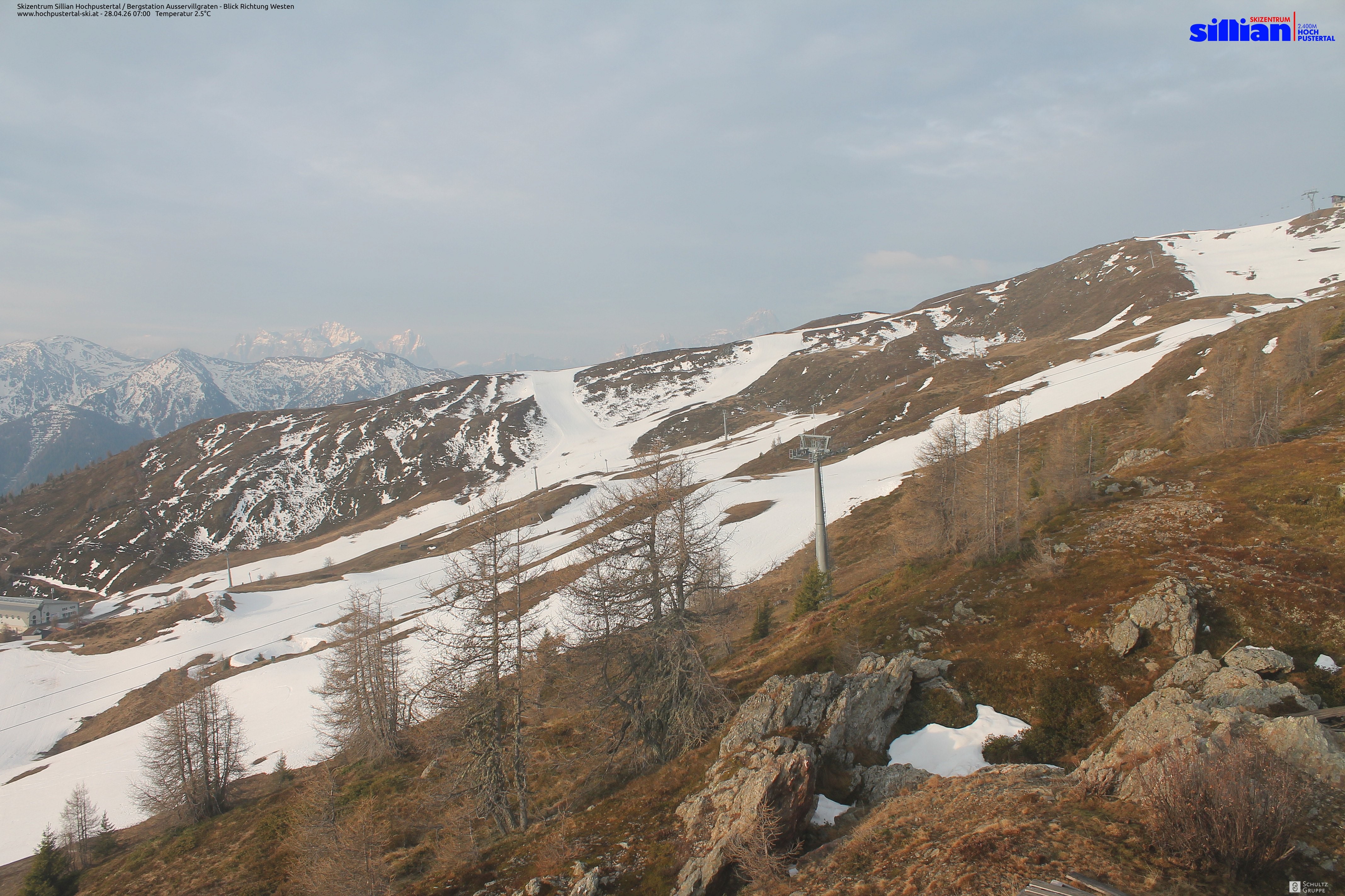 Archiv Foto Webcam Ausservillgraten im Thurntaler-Gebiet