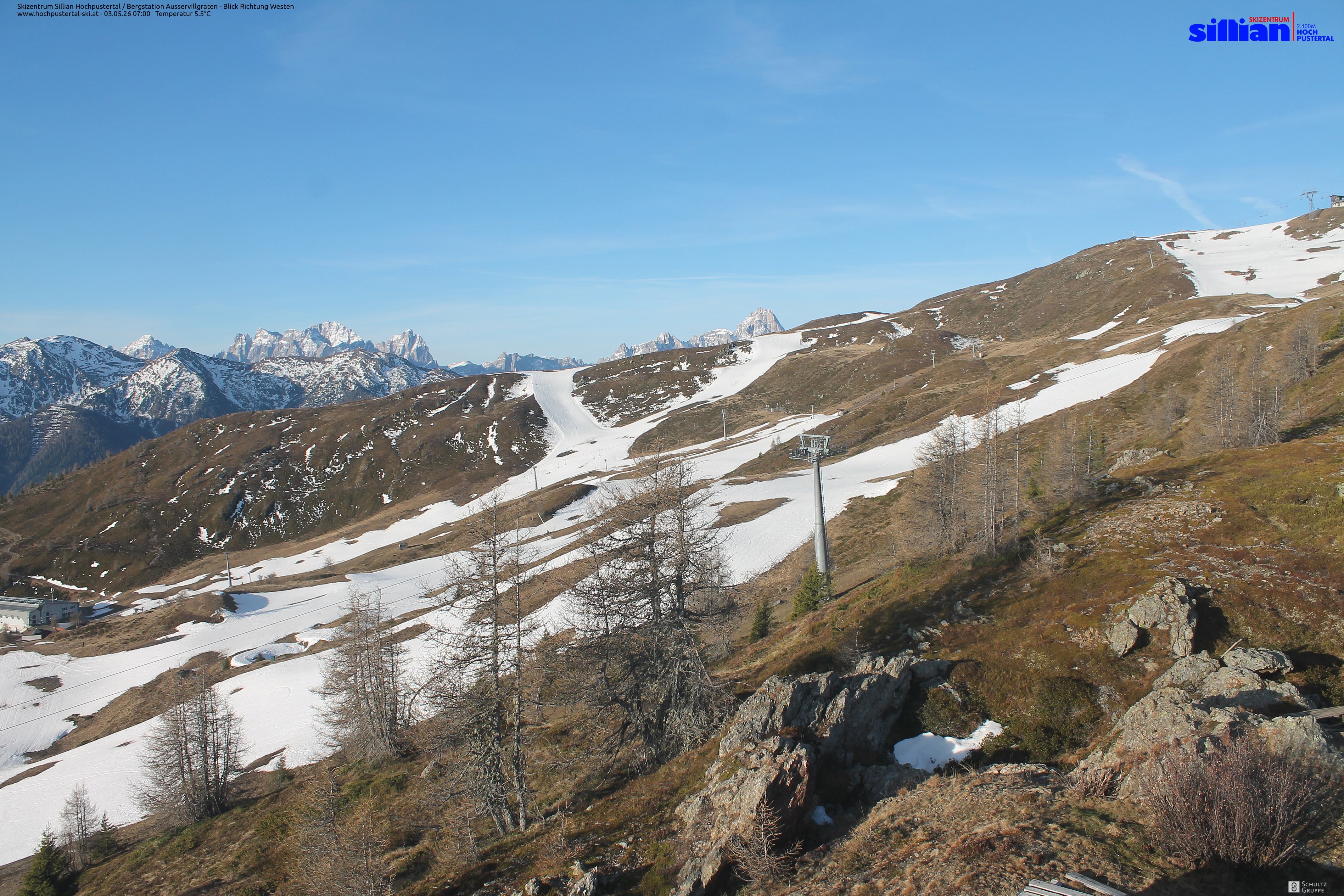 Archiv Foto Webcam Ausservillgraten im Thurntaler-Gebiet