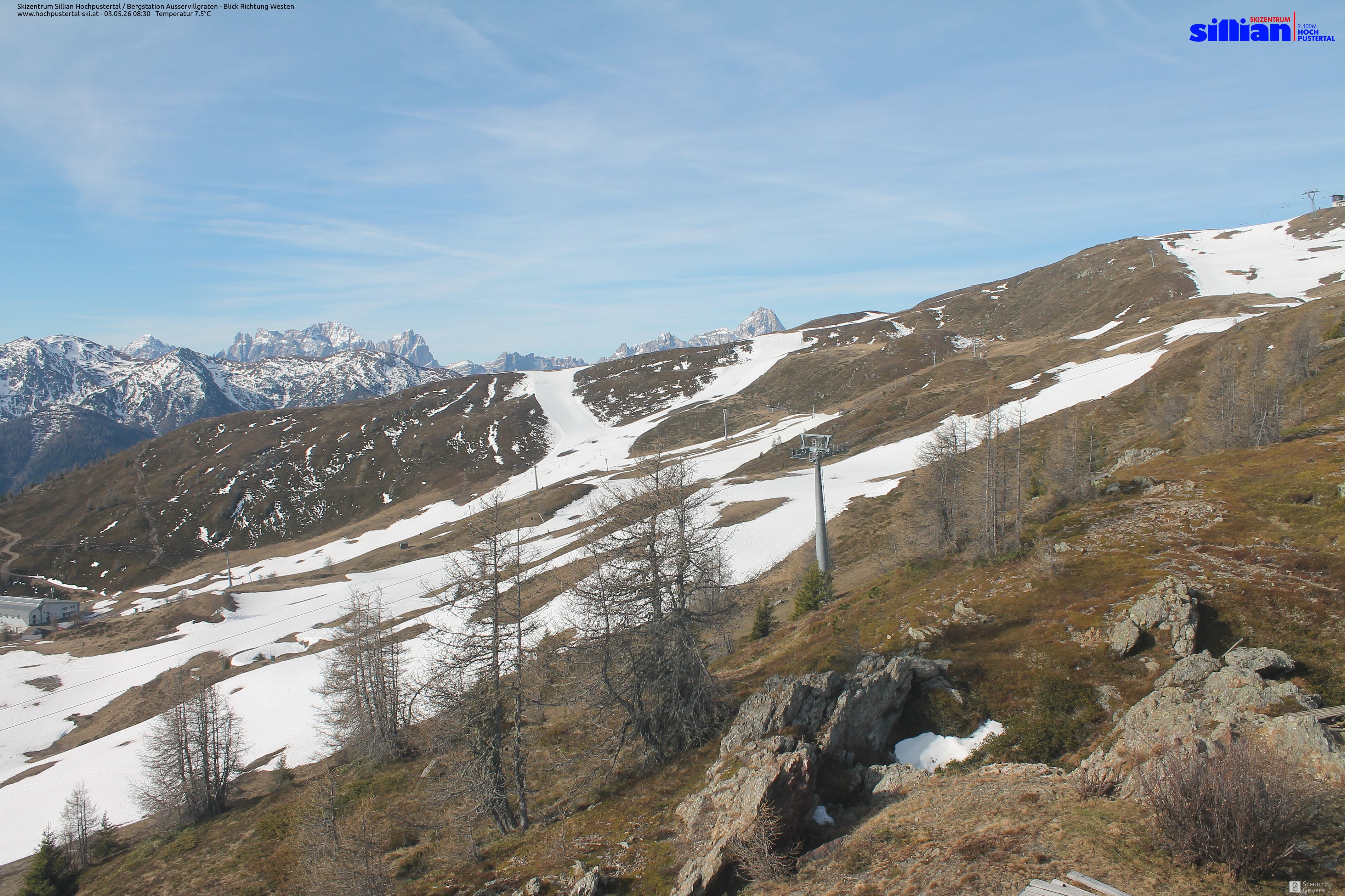 Archiv Foto Webcam Ausservillgraten im Thurntaler-Gebiet