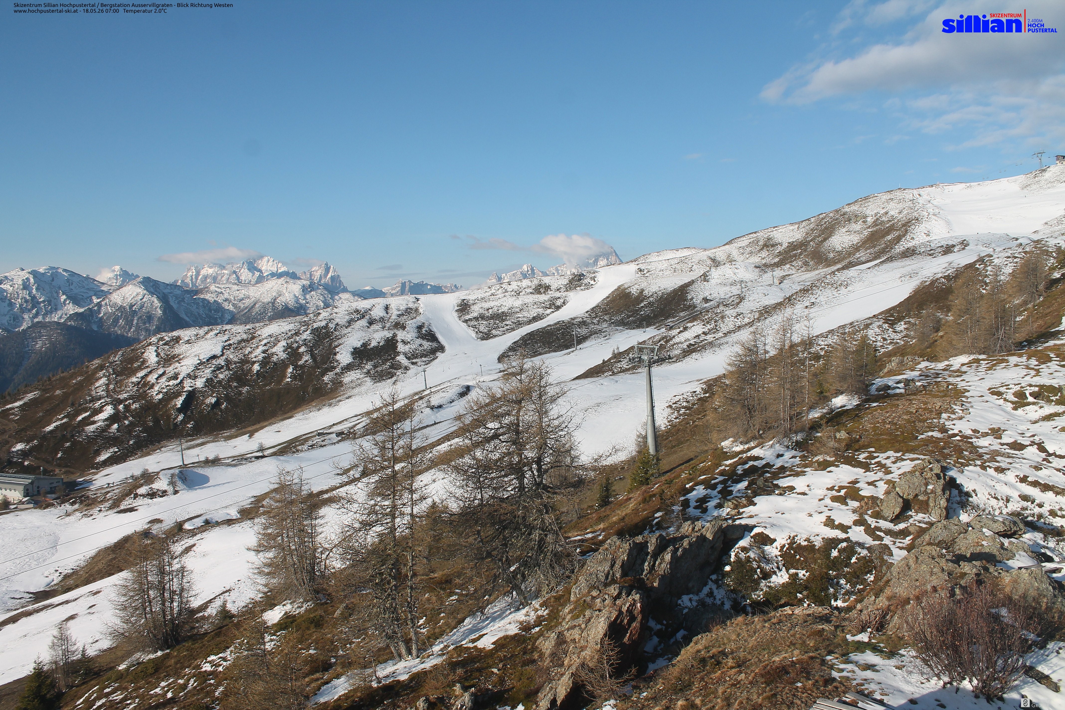 Archiv Foto Webcam Ausservillgraten im Thurntaler-Gebiet