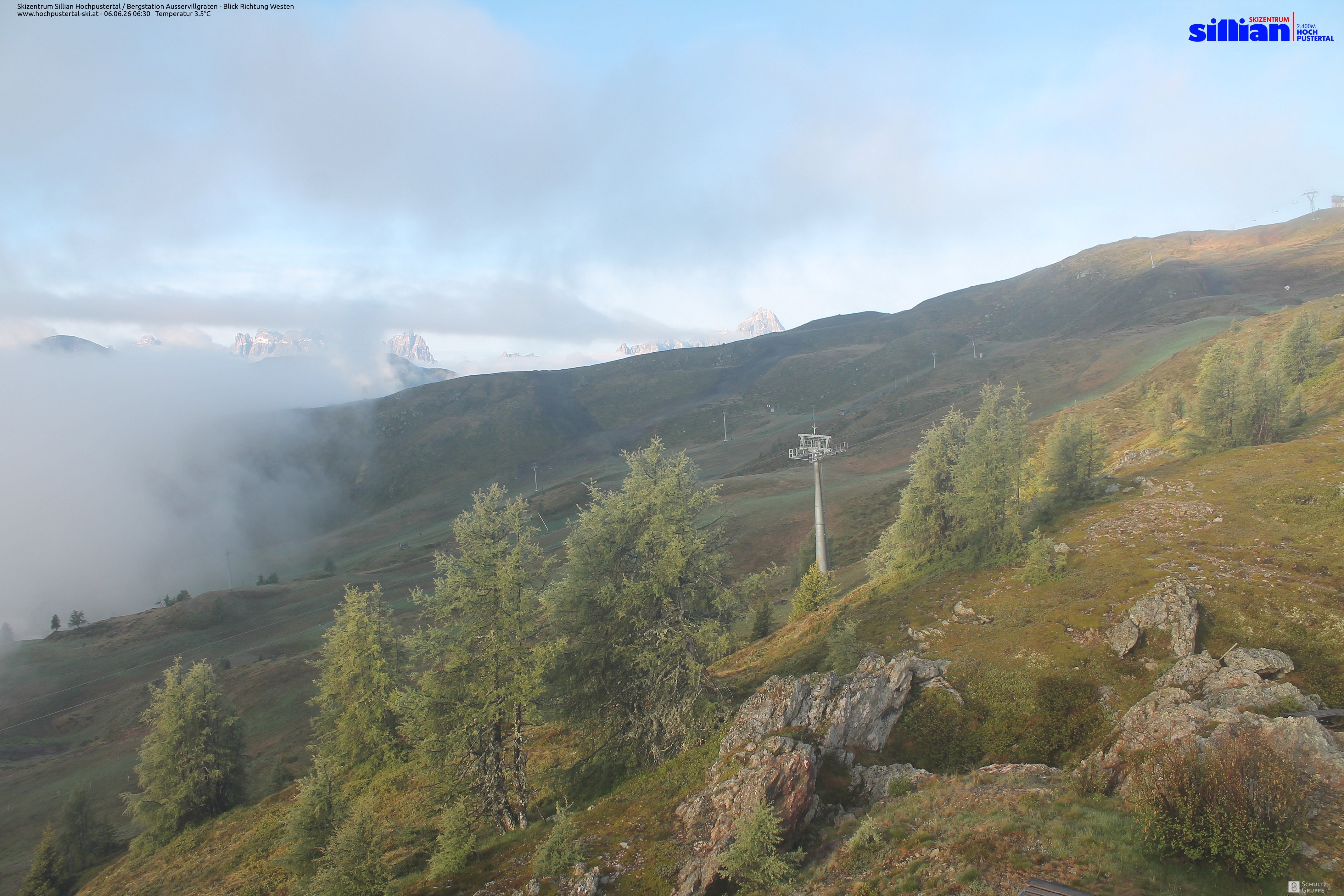 Archiv Foto Webcam Ausservillgraten im Thurntaler-Gebiet
