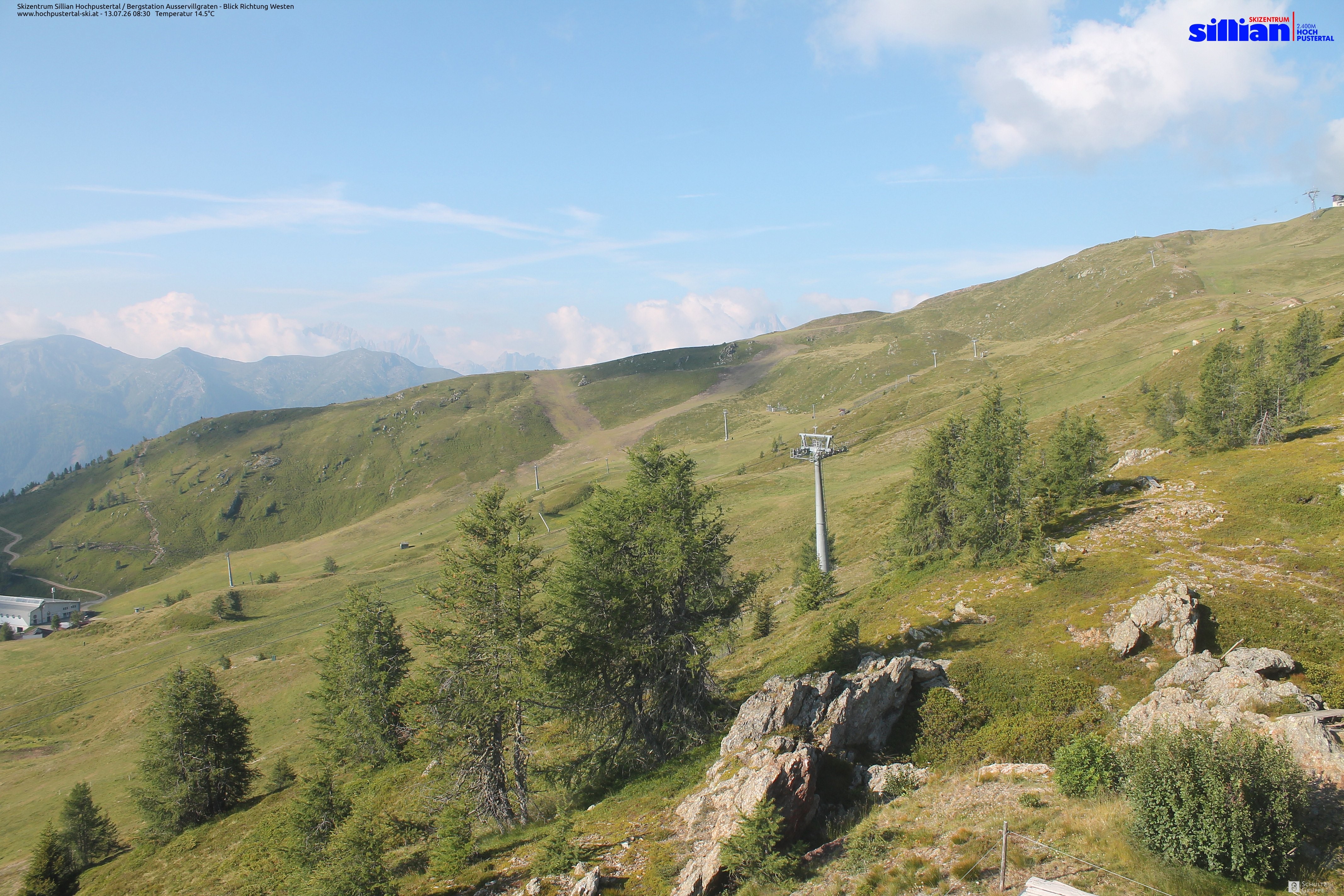 Archiv Foto Webcam Ausservillgraten im Thurntaler-Gebiet