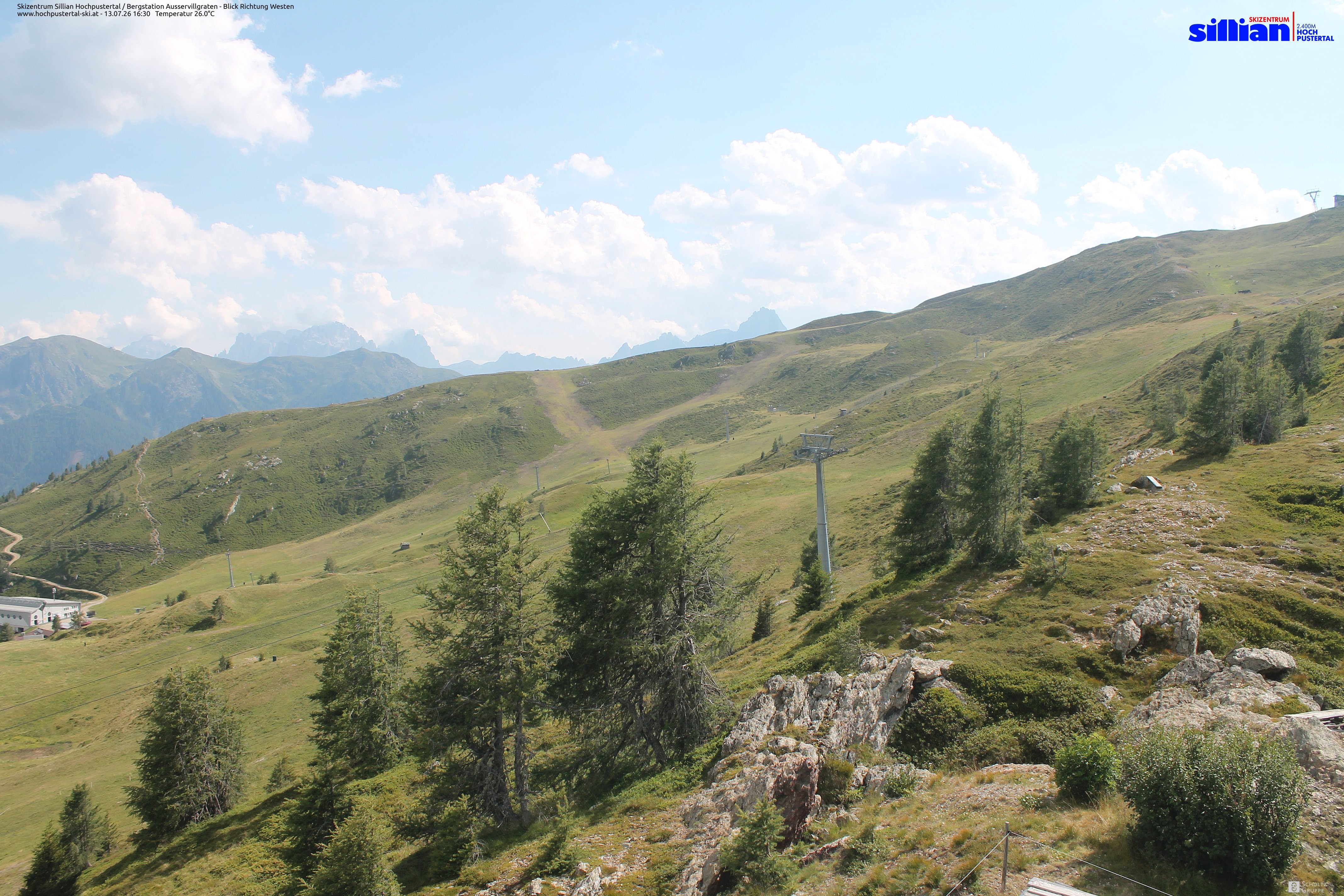 Archiv Foto Webcam Ausservillgraten im Thurntaler-Gebiet