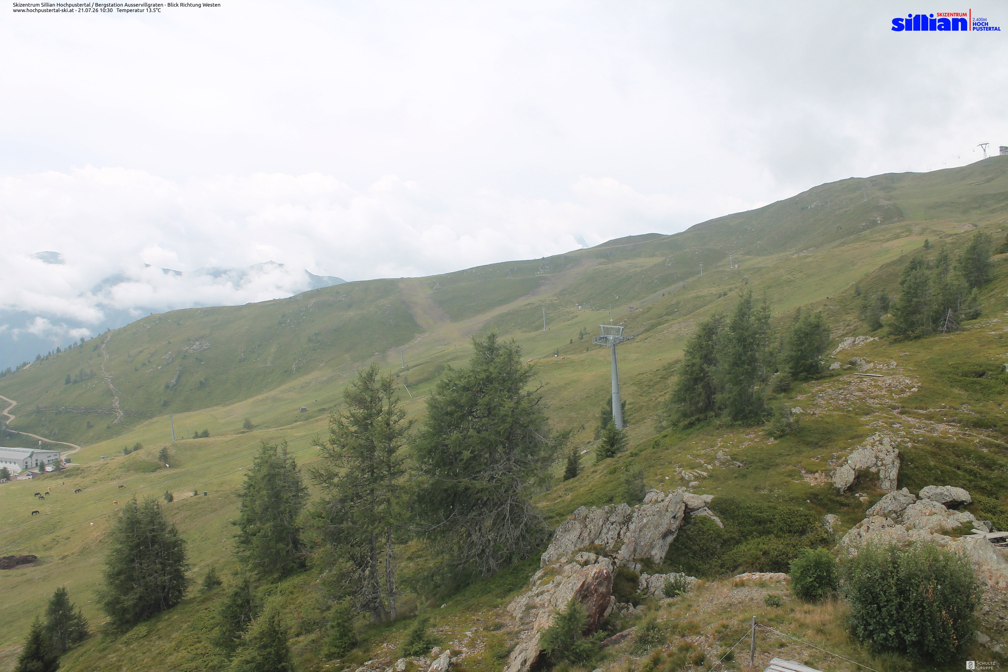Archiv Foto Webcam Ausservillgraten im Thurntaler-Gebiet