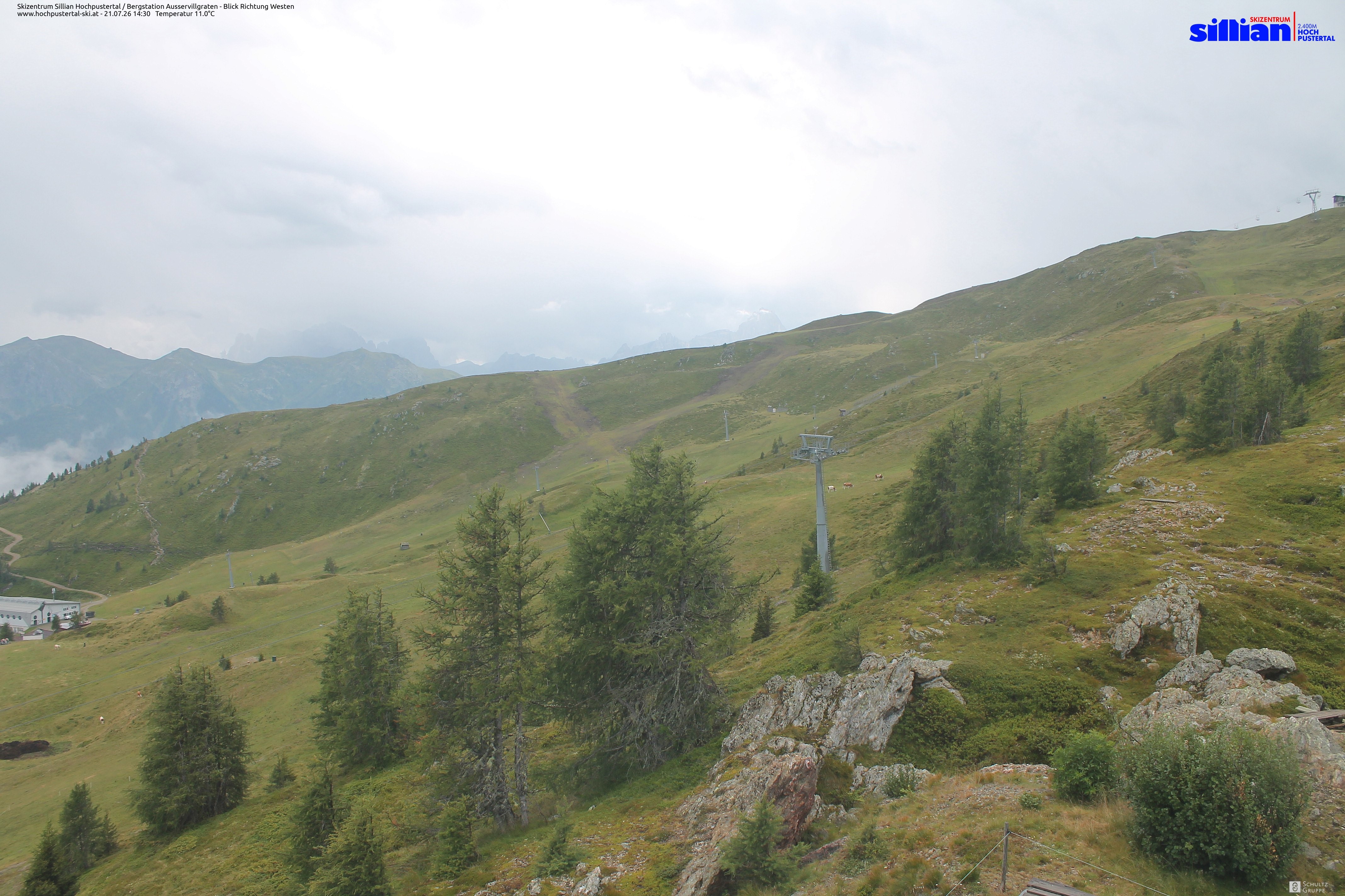 Archiv Foto Webcam Ausservillgraten im Thurntaler-Gebiet