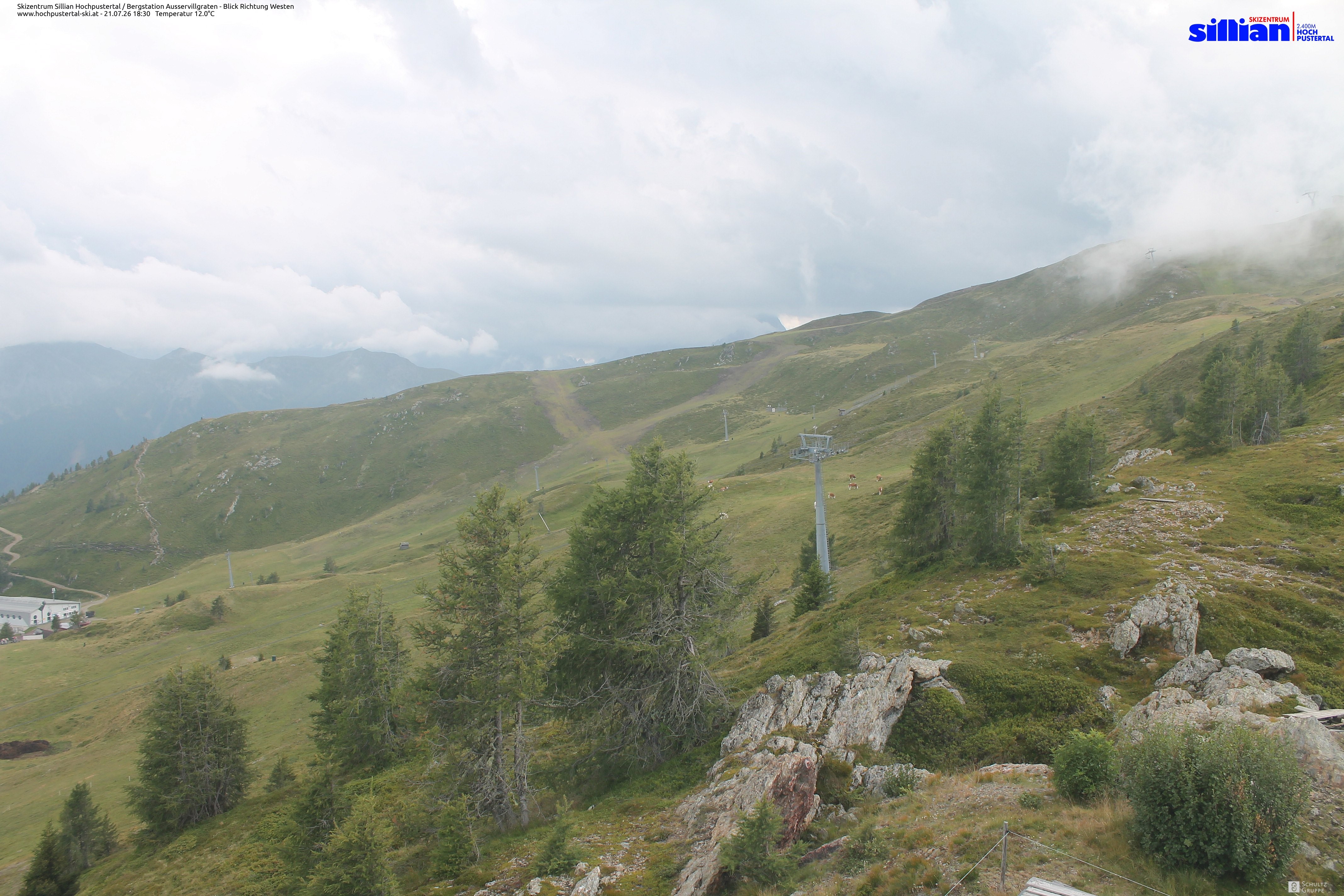 Archiv Foto Webcam Ausservillgraten im Thurntaler-Gebiet