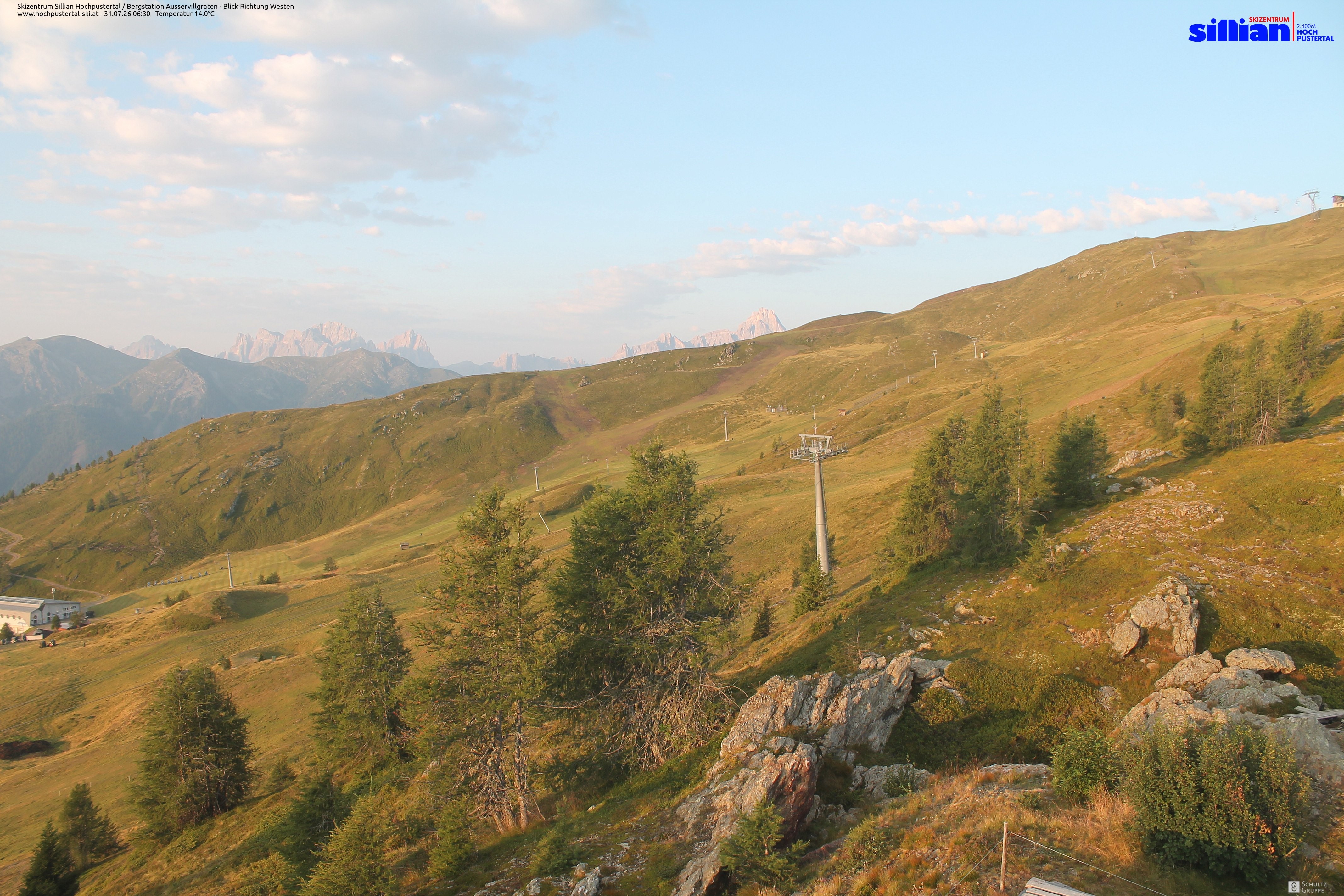 Archiv Foto Webcam Ausservillgraten im Thurntaler-Gebiet