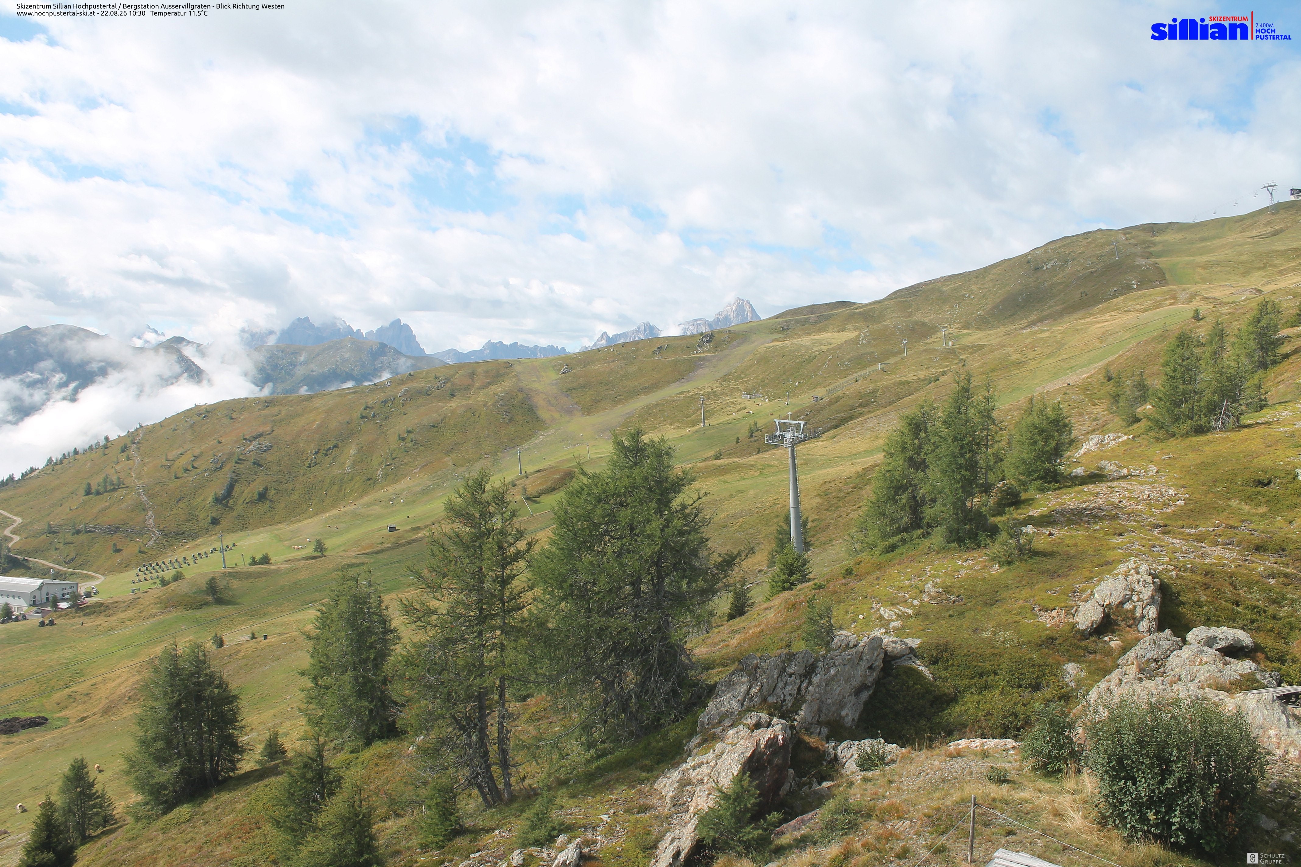 Archiv Foto Webcam Ausservillgraten im Thurntaler-Gebiet
