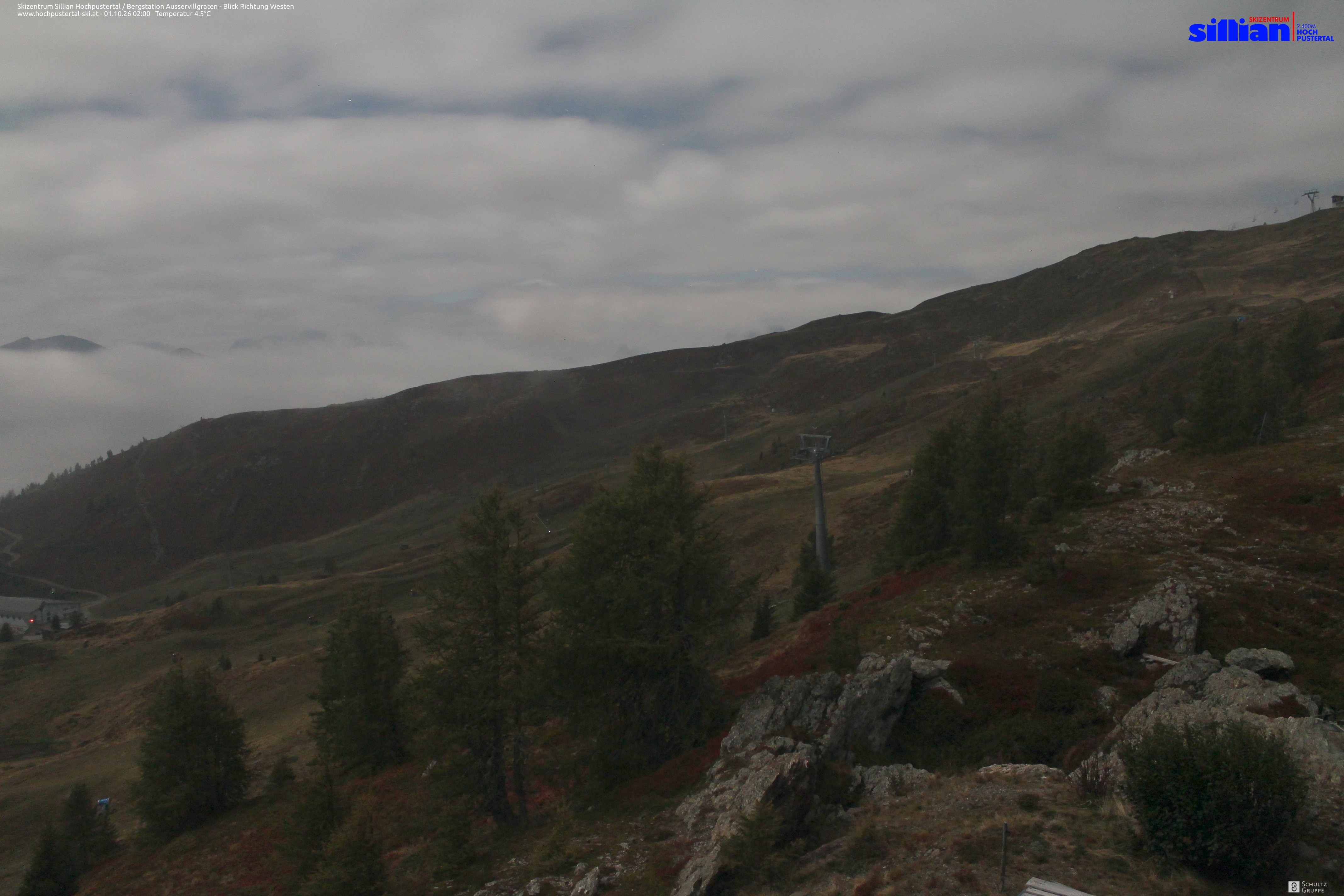 Archiv Foto Webcam Ausservillgraten im Thurntaler-Gebiet