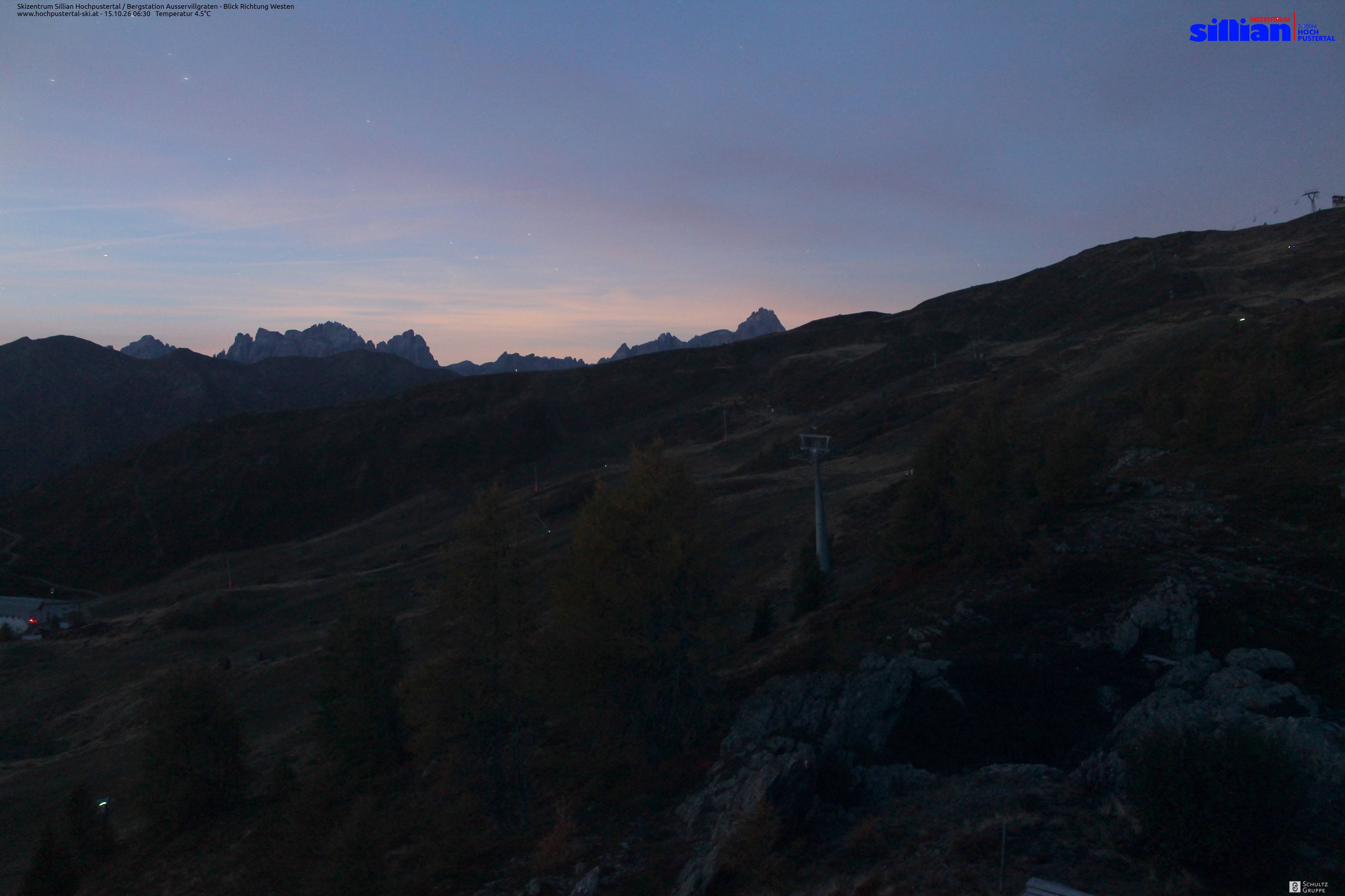Archiv Foto Webcam Ausservillgraten im Thurntaler-Gebiet