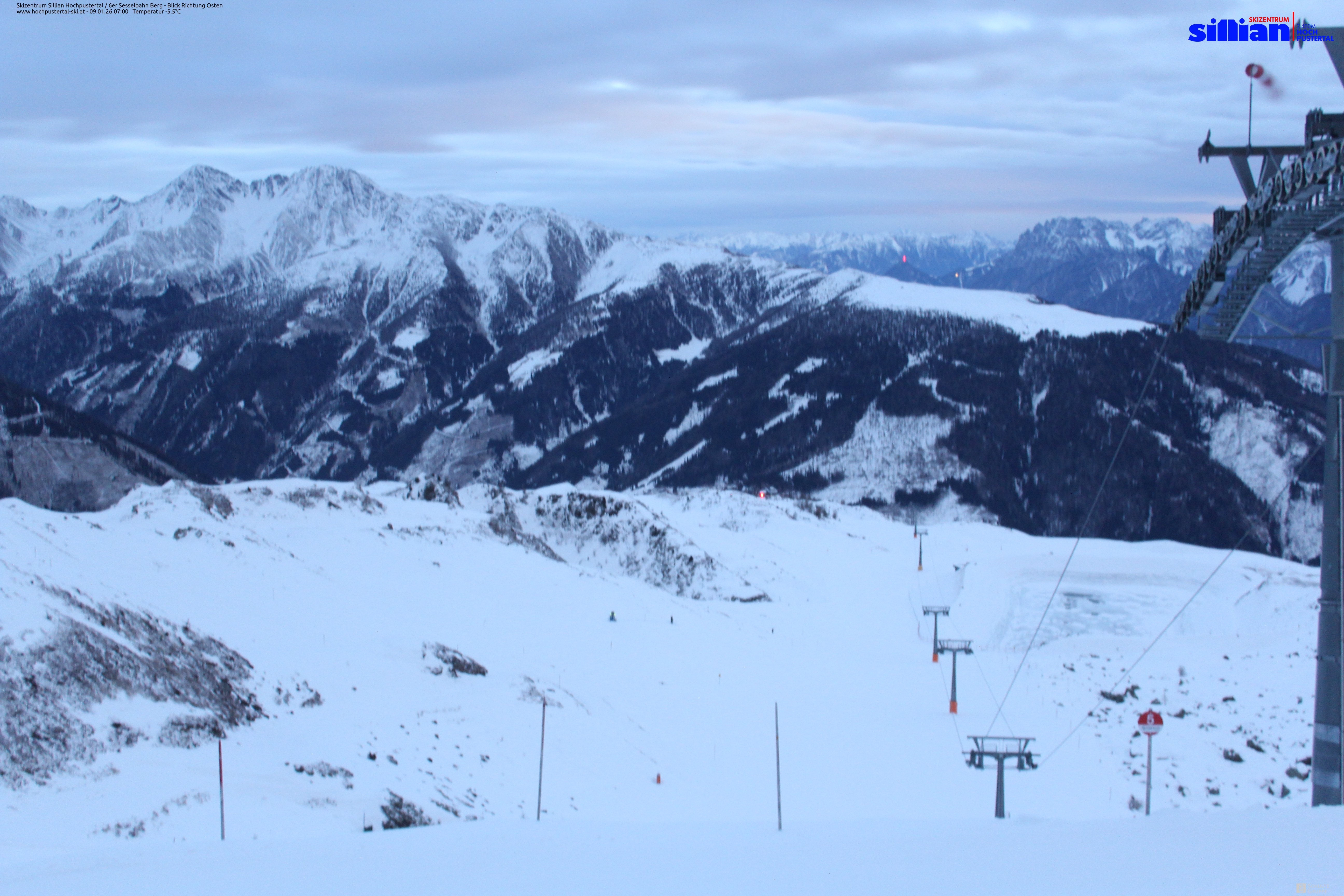 Archiv Foto Webcam Sillian, 6er-Sesselbahn Thurntaler