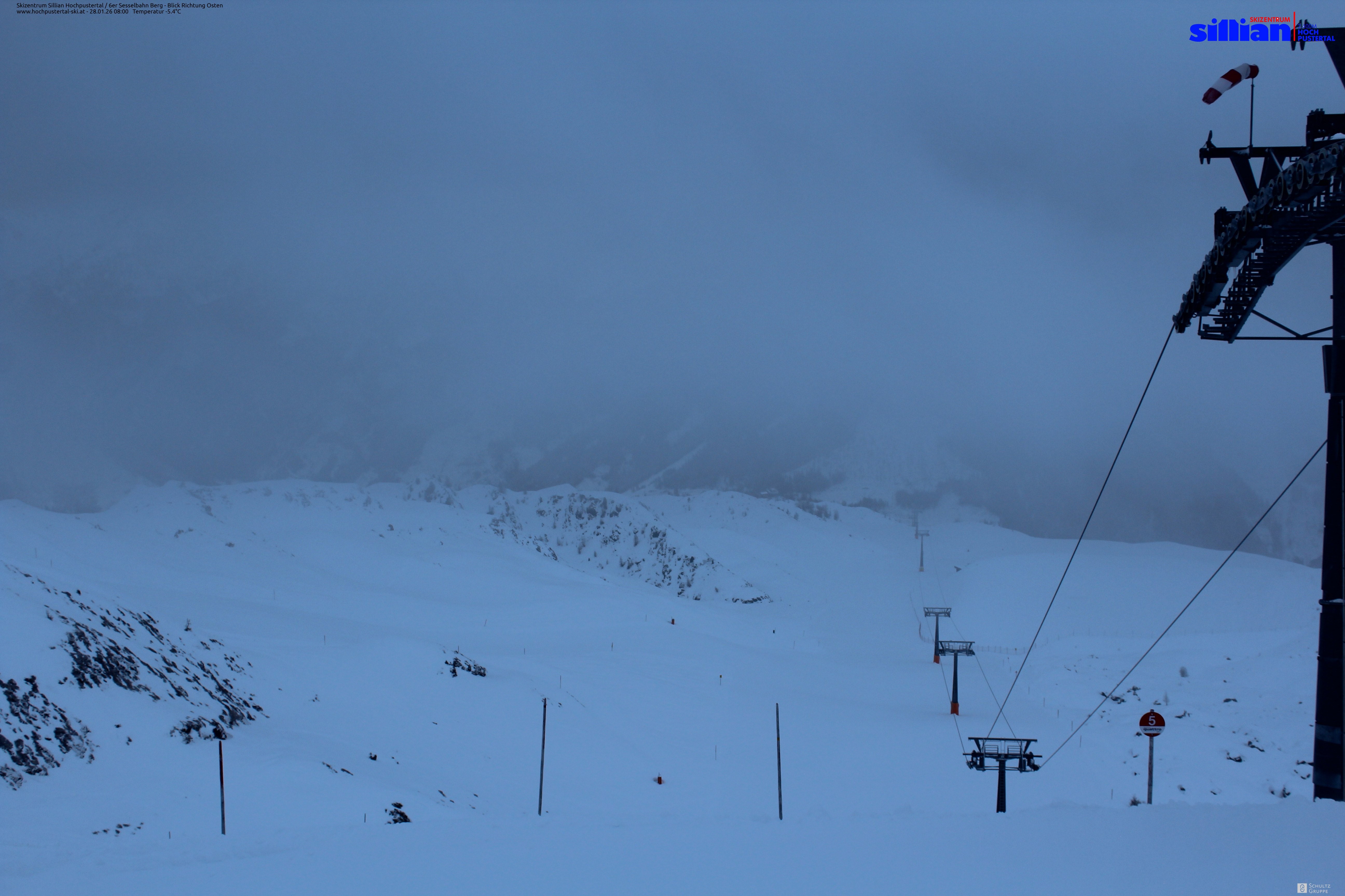 Archiv Foto Webcam Sillian, 6er-Sesselbahn Thurntaler