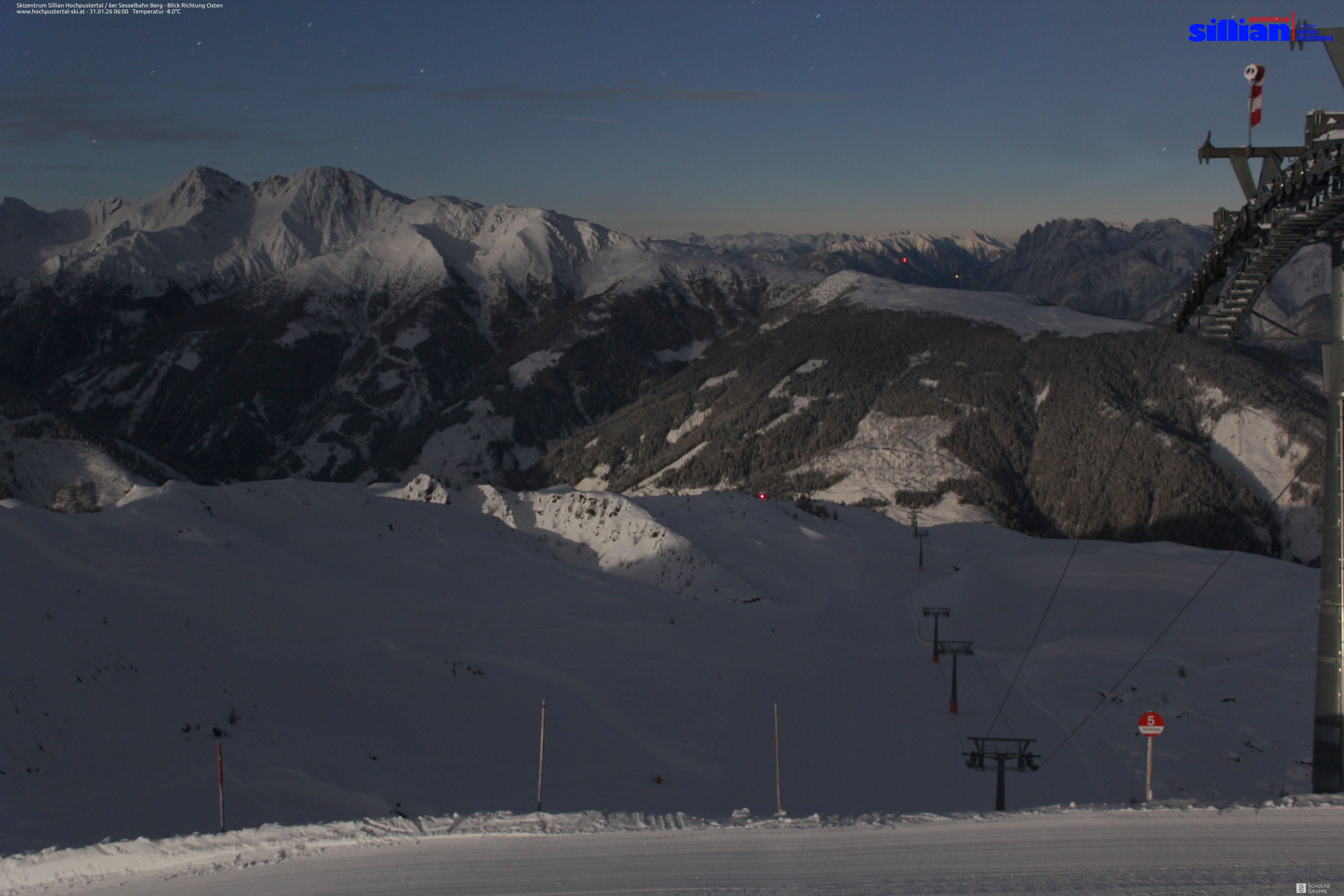 Archiv Foto Webcam Sillian, 6er-Sesselbahn Thurntaler