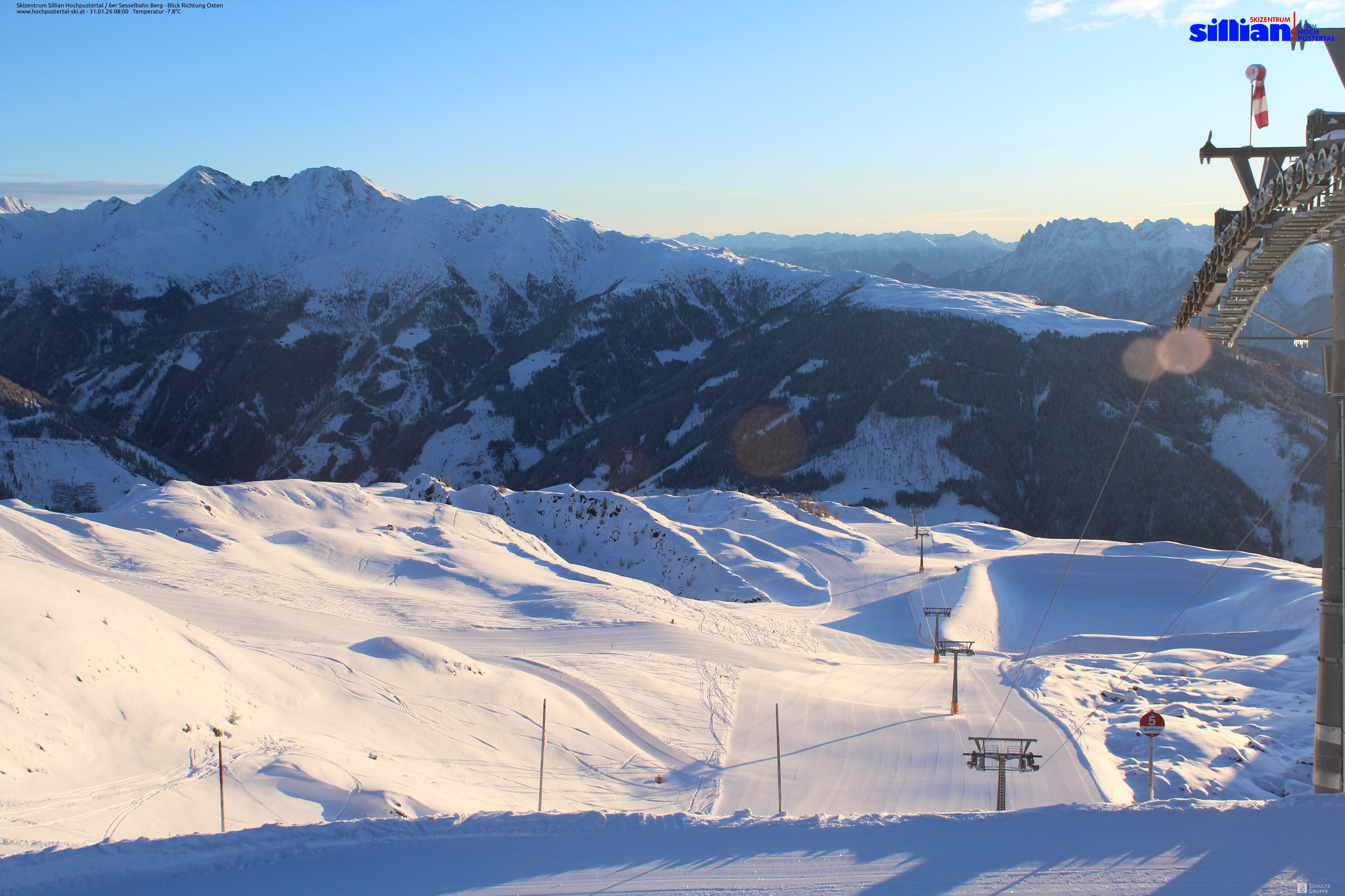 Archiv Foto Webcam Sillian, 6er-Sesselbahn Thurntaler