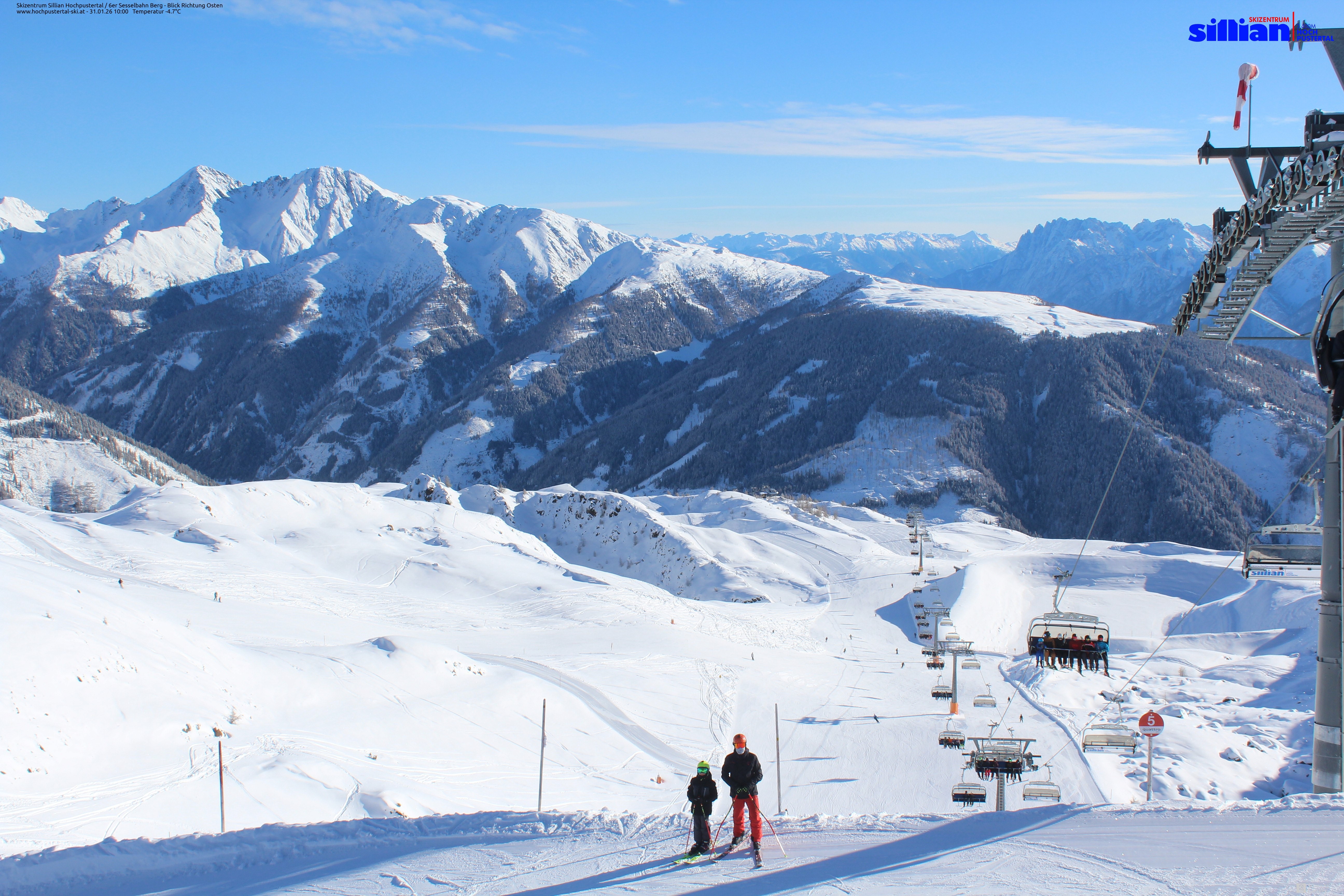 Archiv Foto Webcam Sillian, 6er-Sesselbahn Thurntaler