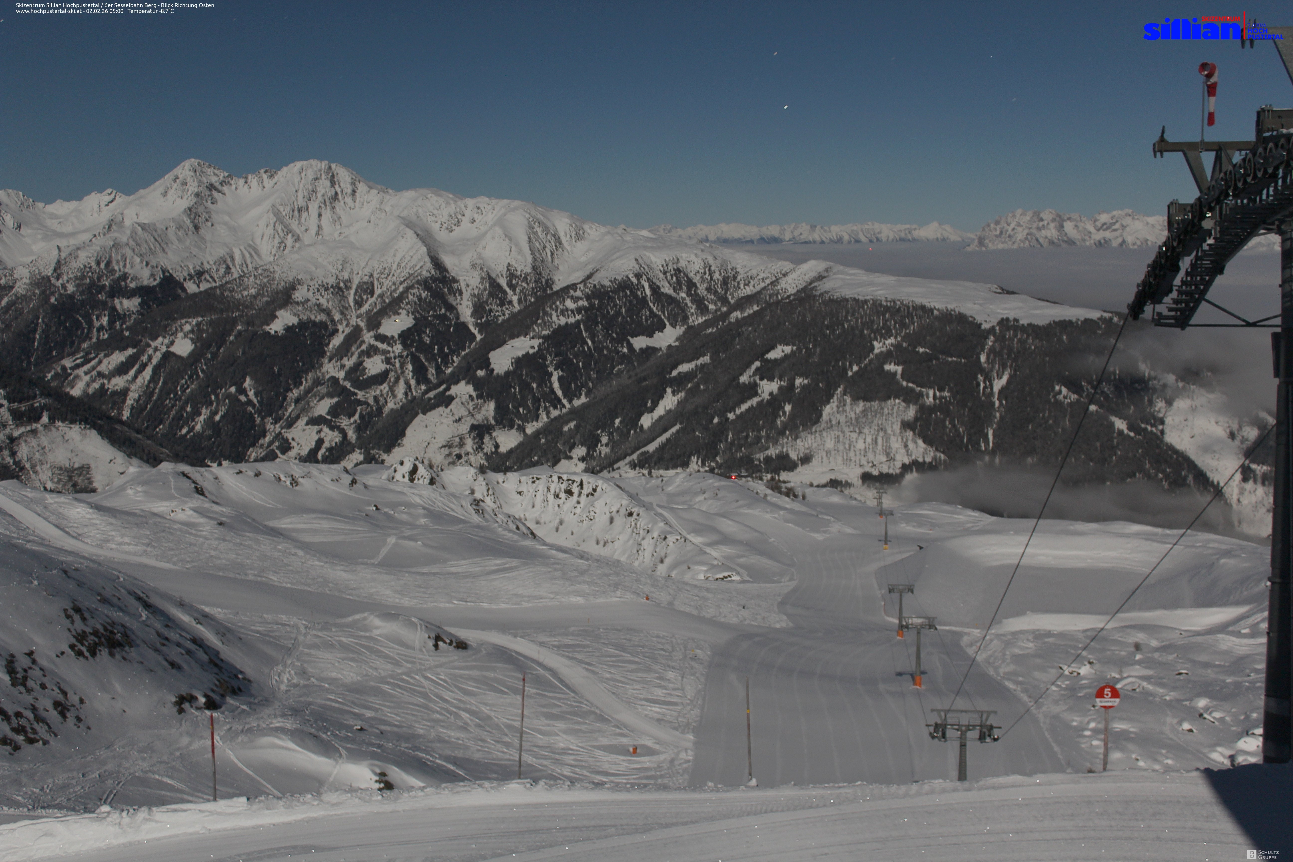 Archiv Foto Webcam Sillian, 6er-Sesselbahn Thurntaler