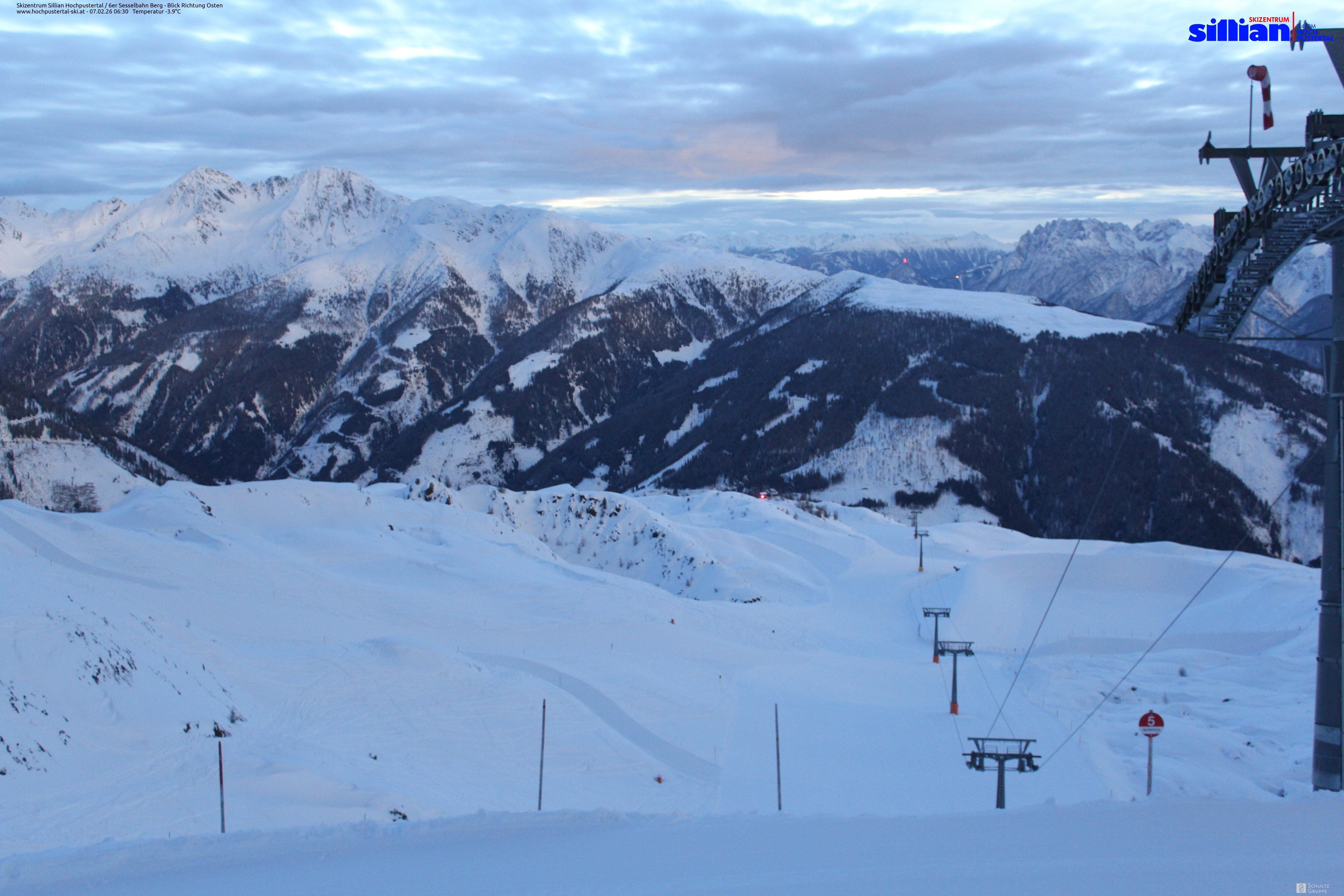 Archiv Foto Webcam Sillian, 6er-Sesselbahn Thurntaler