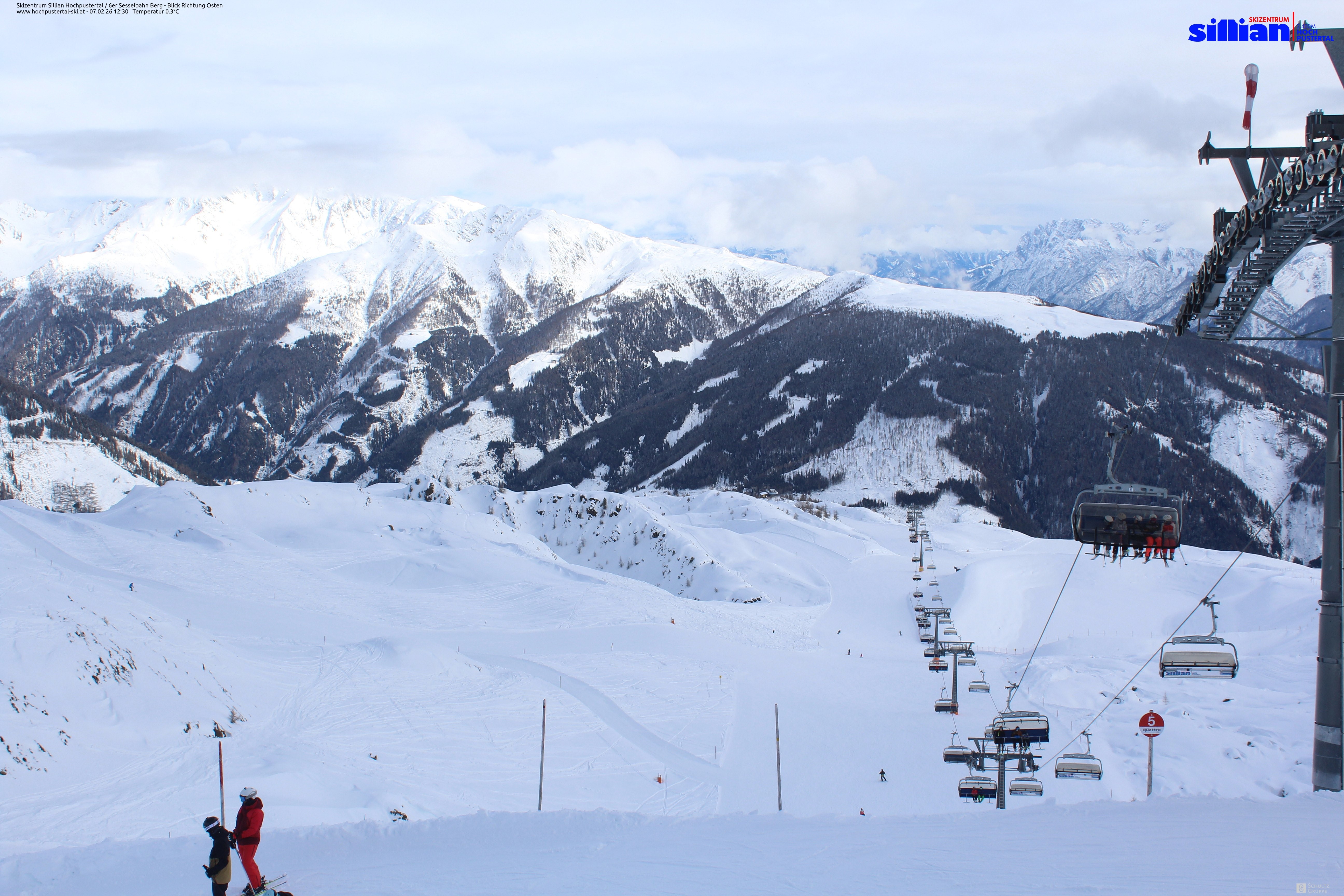 Archiv Foto Webcam Sillian, 6er-Sesselbahn Thurntaler