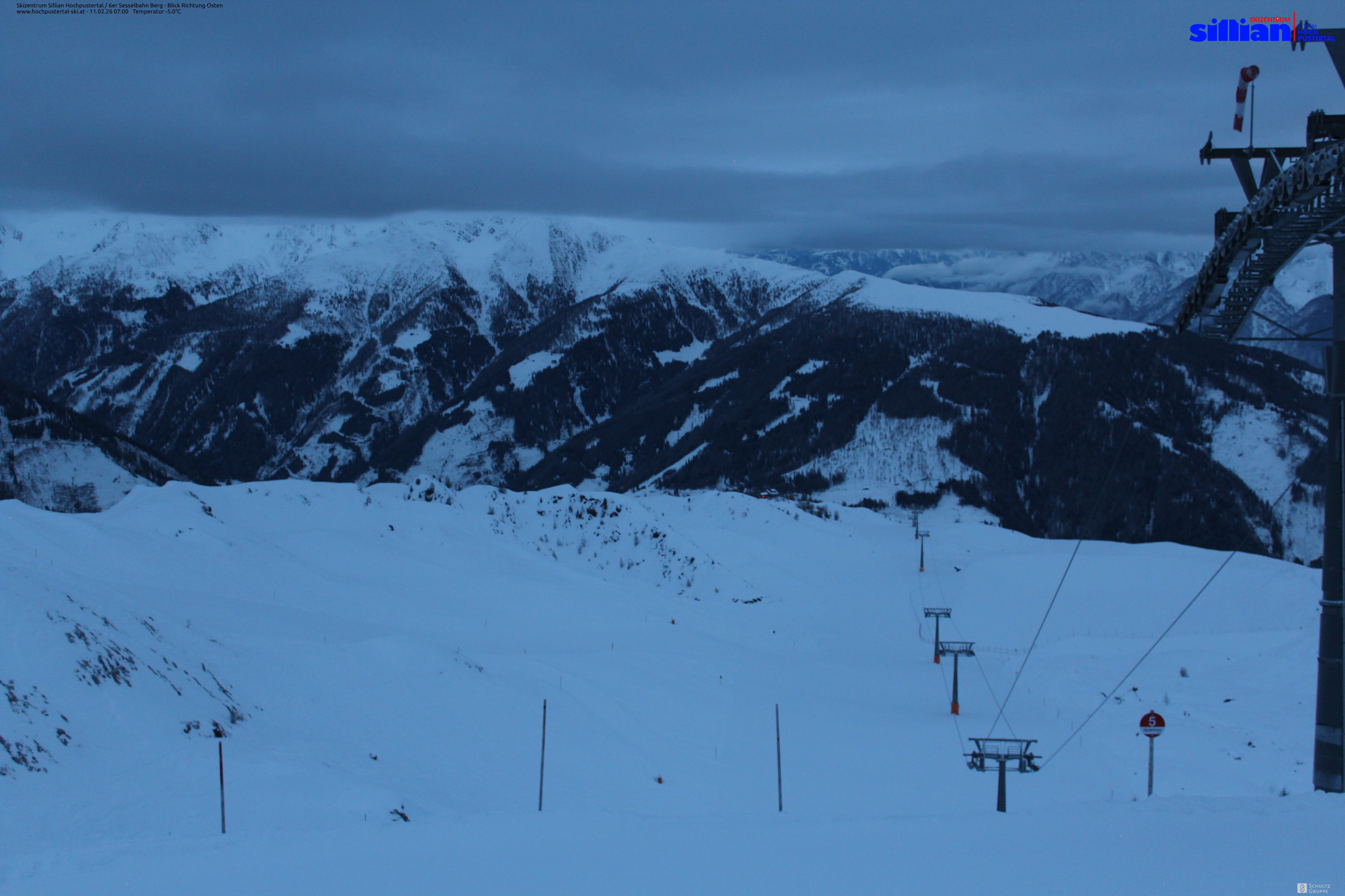 Archiv Foto Webcam Sillian, 6er-Sesselbahn Thurntaler